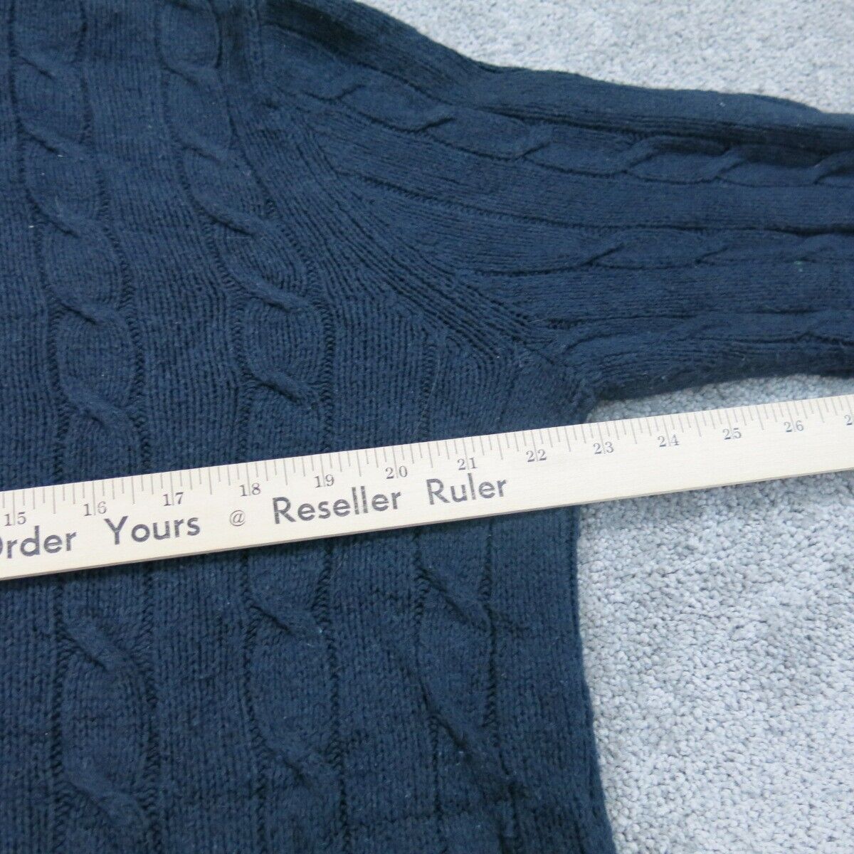 Banana Republic Womens Knitted Sweater Long Sleeve 3 Button Blue Size Medium
