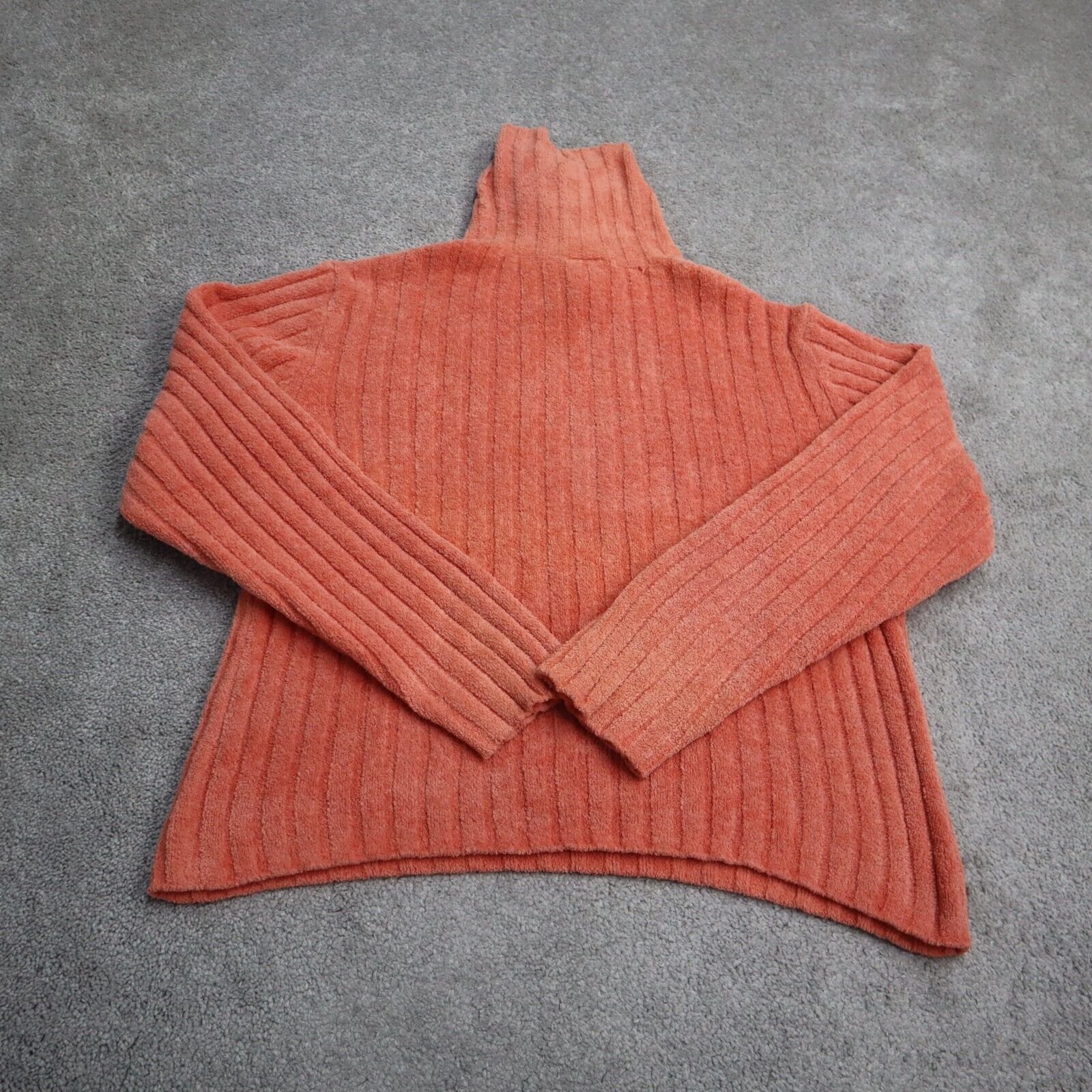 J. Jill Womens Pullover Sweater Knitted Turtleneck Long Sleeves Orange –  Goodfair