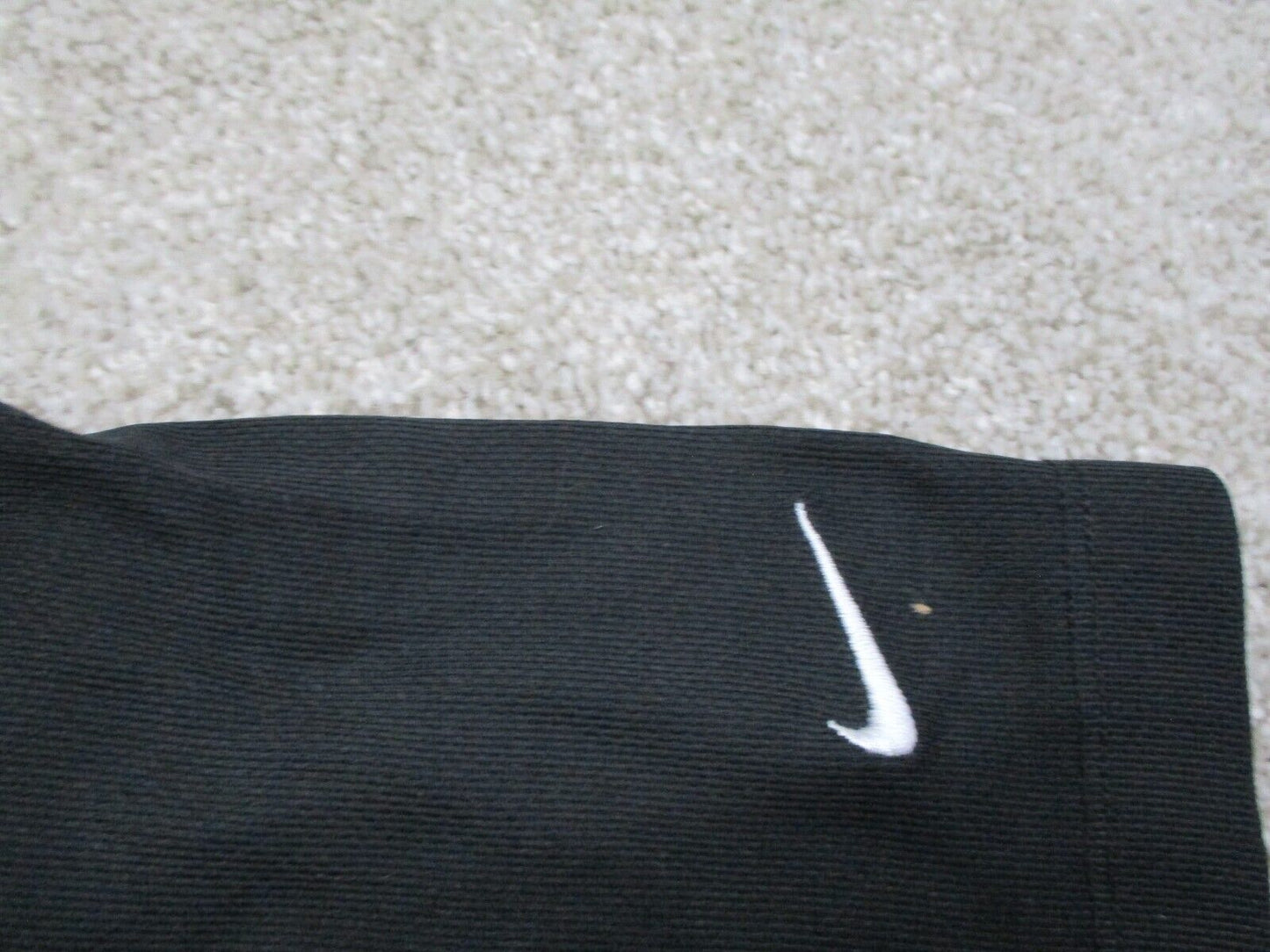 Nike Sports Golf Polo Shirt Men's X-Large Black Dri Fit MTS Sensors Logo Shirt