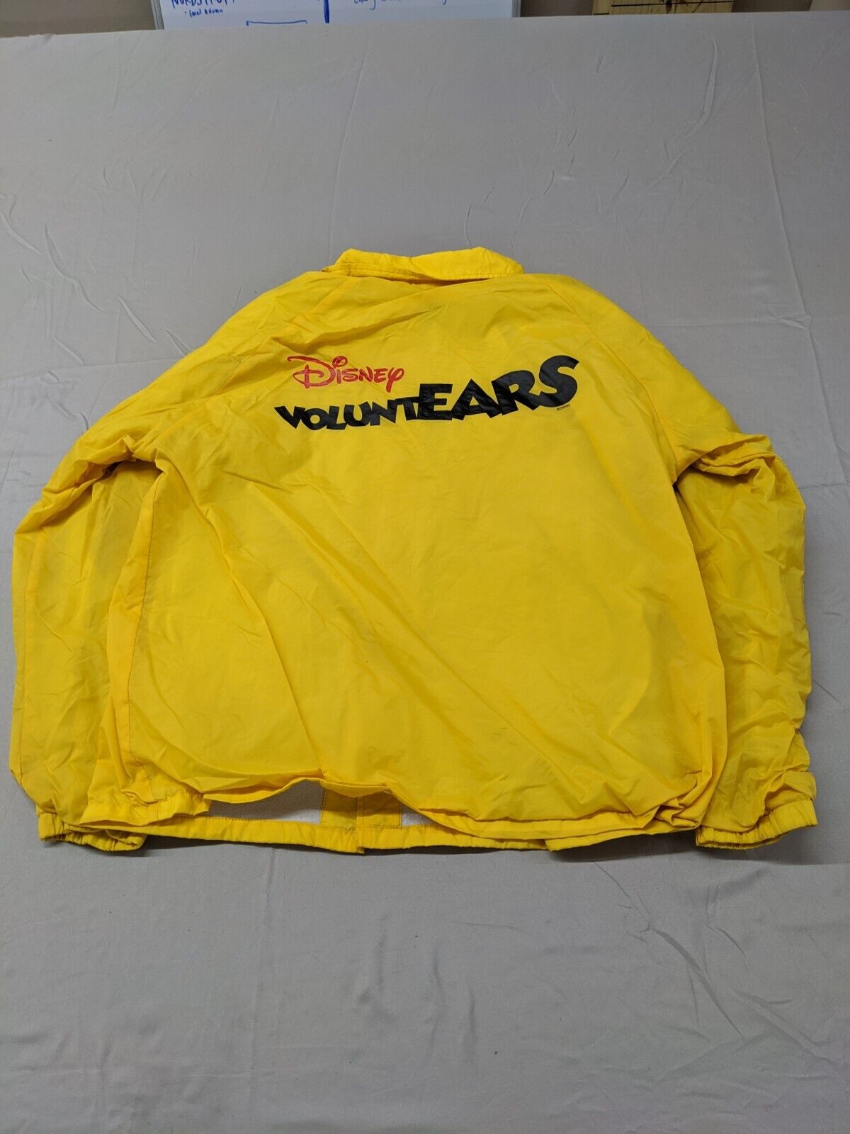 Auburn Sportswear Yellow Men's Windbreaker Jacket Coat Long Sleeve Size Large