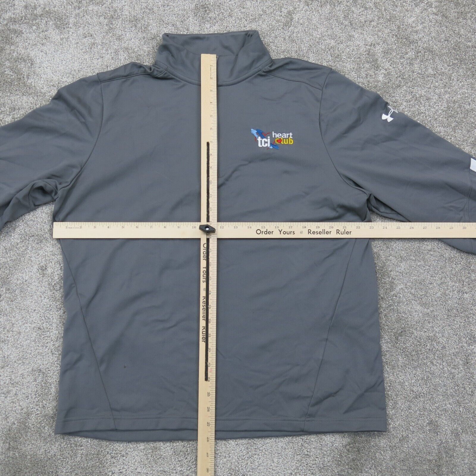 Under Armour Mens 1/4 Zipper Jacket Loose Fit Sports Logo