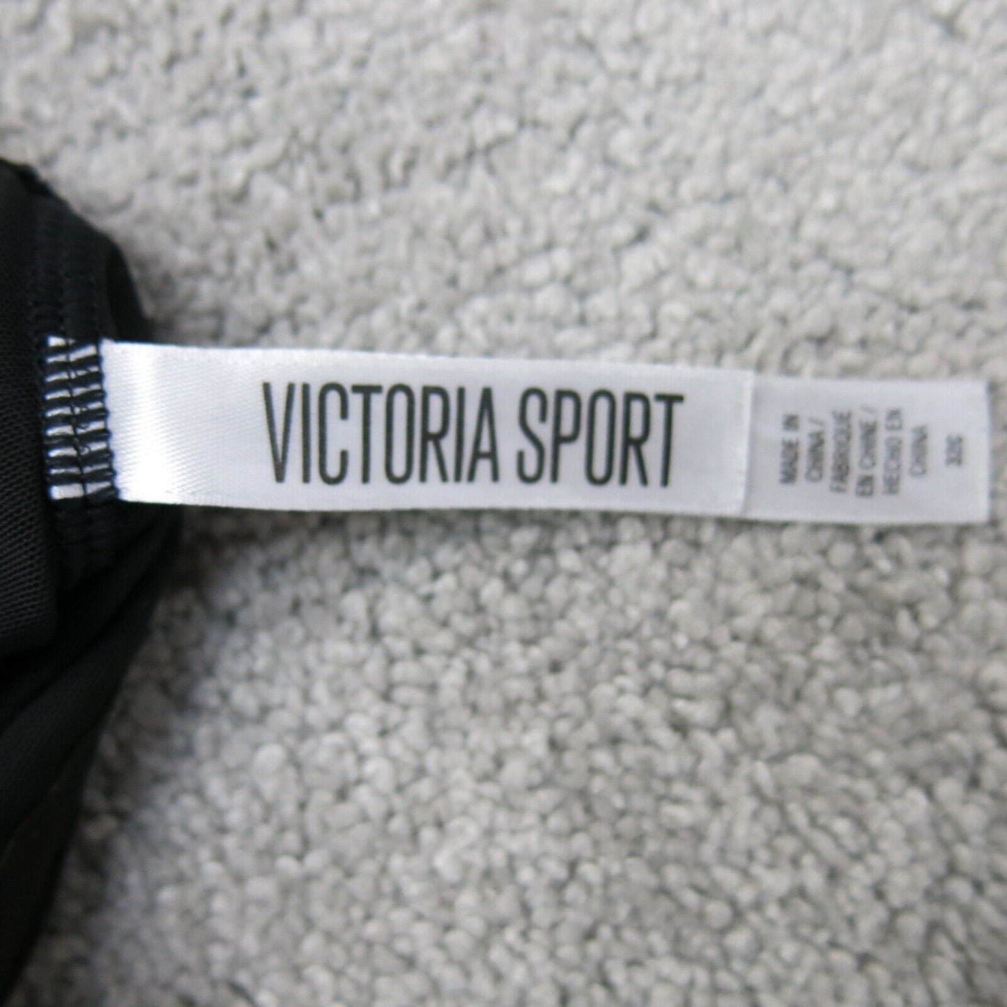 Victoria Sport Women Activewear Sports Bra Sleeveless Racerback Black Size 32C
