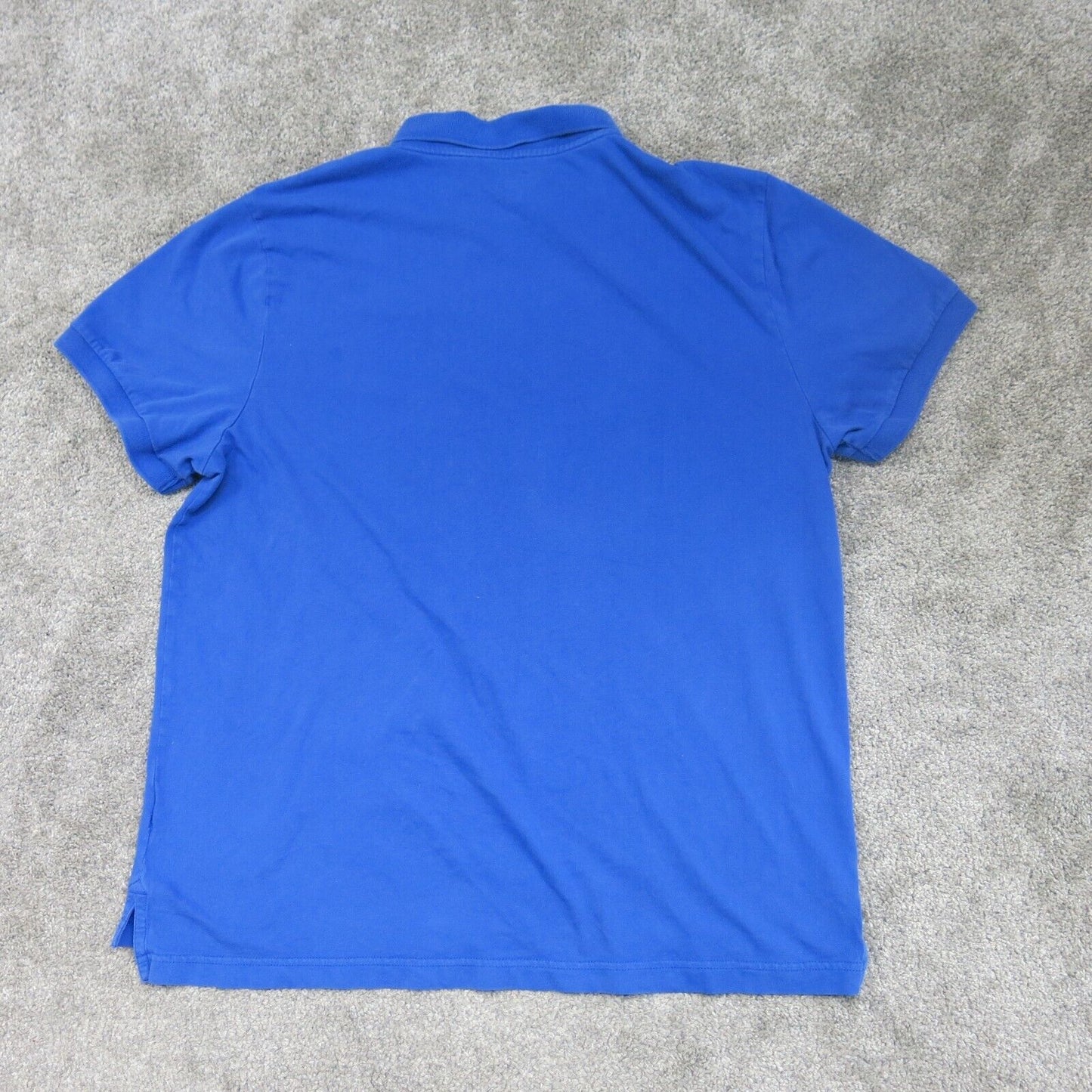Nike Dri Fit Mens Polo Shirt Short sleeve Collared Neck Logo Blue Size Large