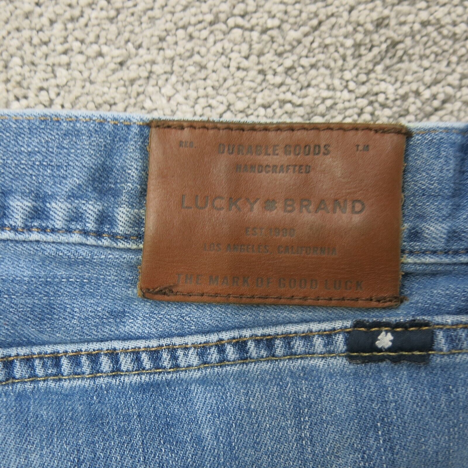 Lucky Brand Jeans Mens 36 32 Blue Vintage Denim Stretch Straight Leg M Goodfair