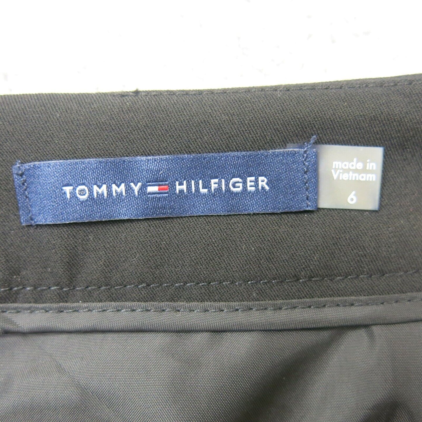 Tommy Hilfiger Womens Straight Pencil Skirts Back Zipper Black Size 6 NWT