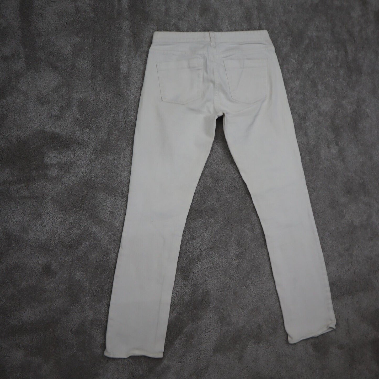 J.Crew Jeans Womens Size 29 White Solid Stretch Slim Straight Leg Cotton Blend