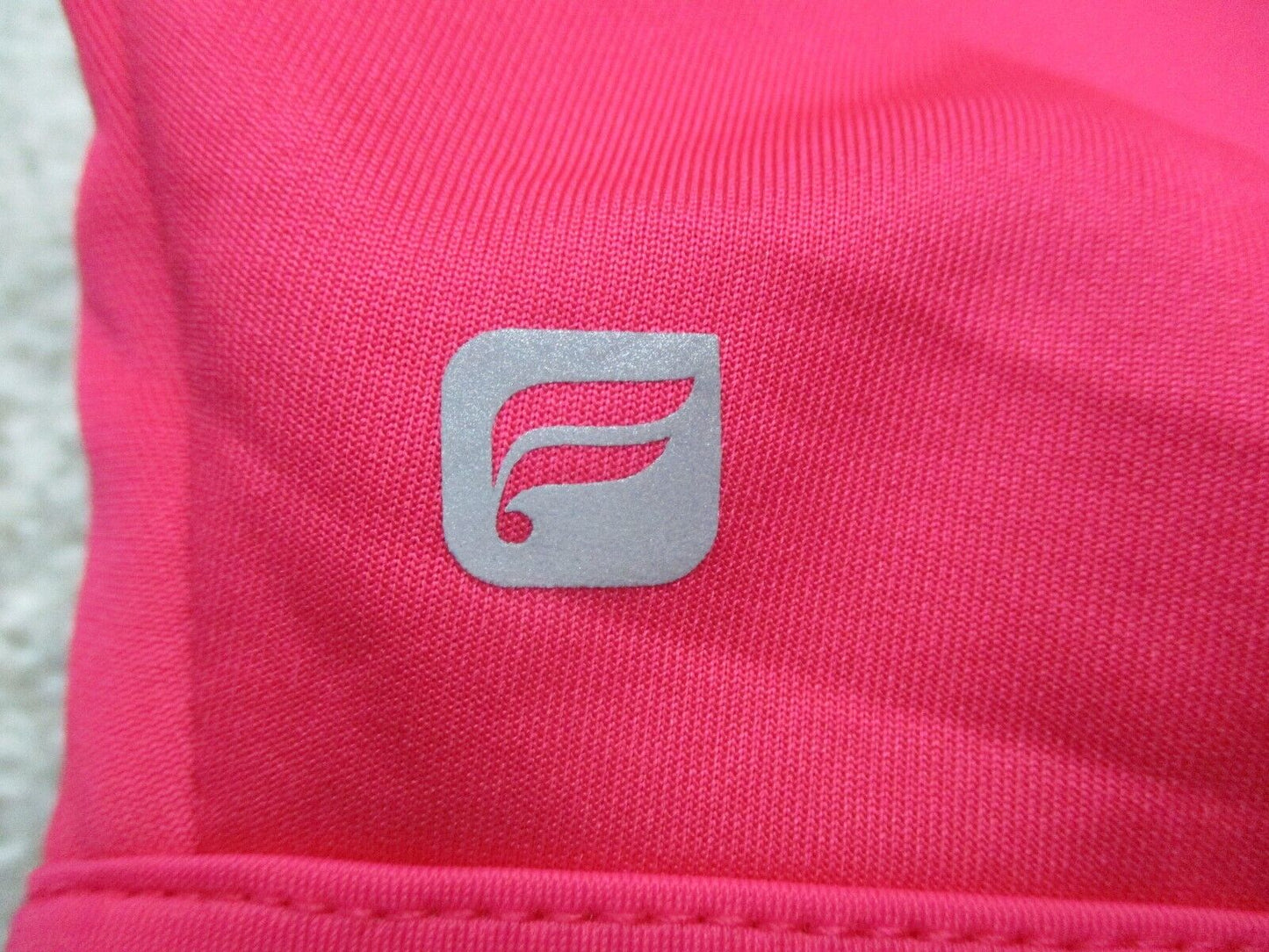 Fabletics Sports Bra Womens Small Hot Pink Racerback Activewear Logo Pullover