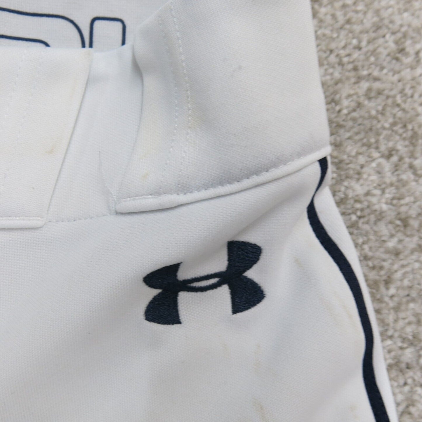 Under Armour Mens Sweatpants Skinny Striped Running Jogging White Size Small