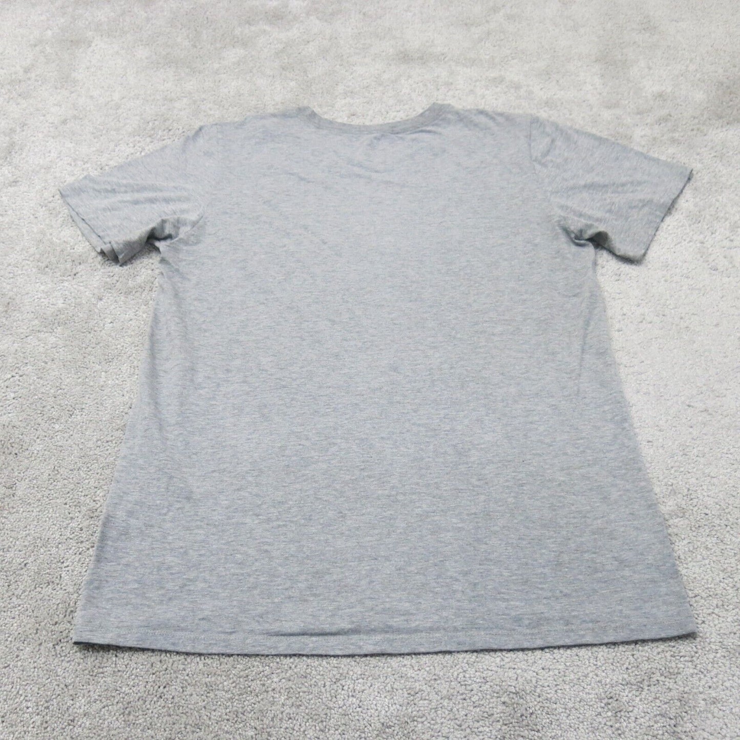 The Nike Tee Mens Crew Neck T Shirt Athletic Cut Short Sleeve Heather Gray SZ S