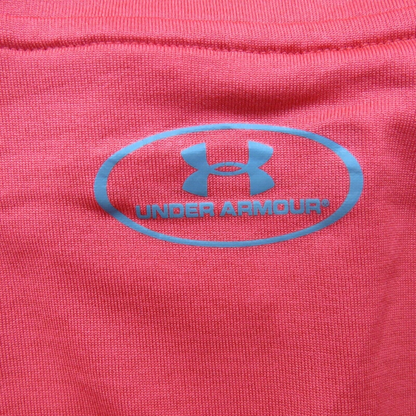 Under Armour Mens 1/4 Zip Sweatshirt Loose Fit Heatgear Mock Neck Red Size Large