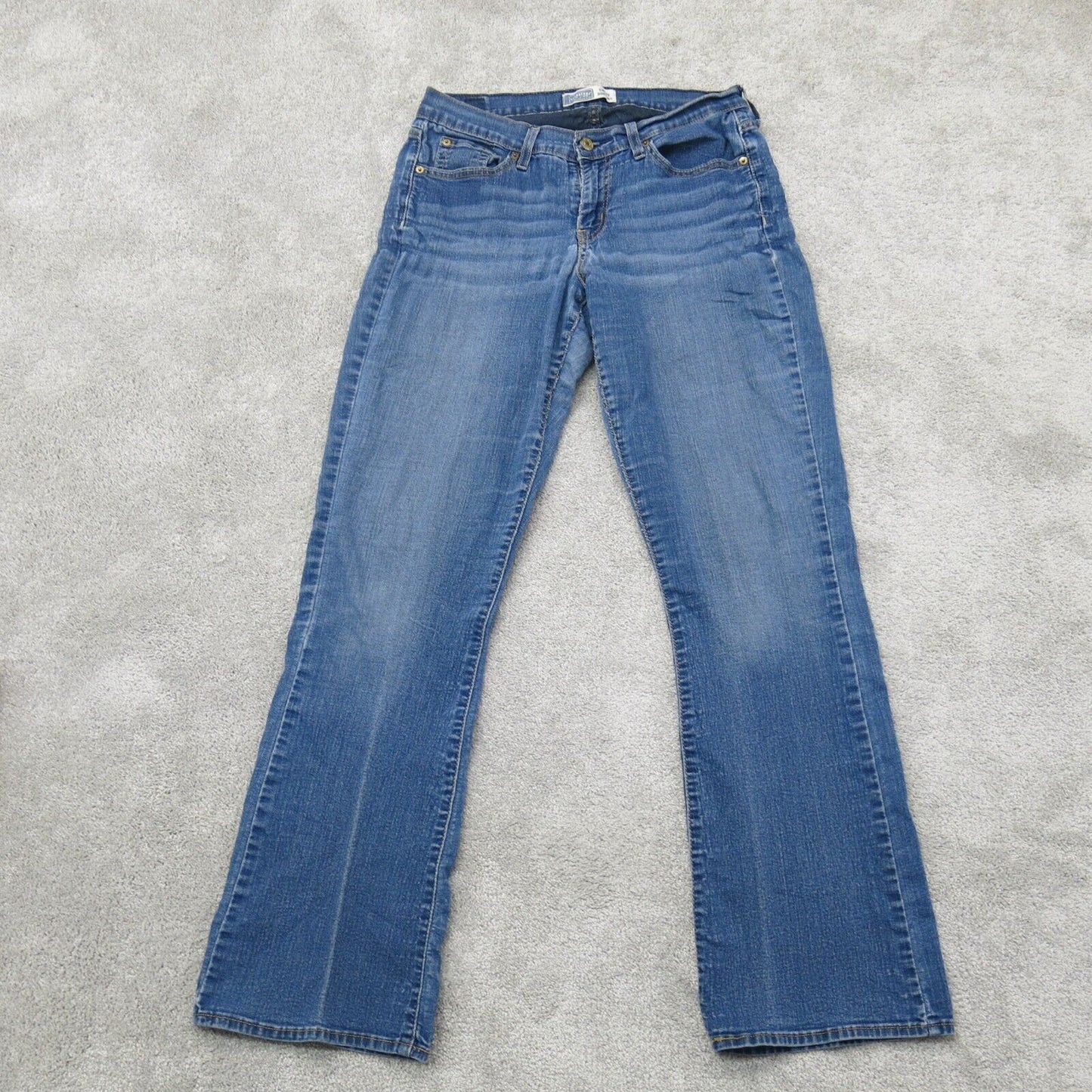Signature by Levi Strauss & Co Women Boot Cut Jeans Five Pockets Blue Sz 12 L
