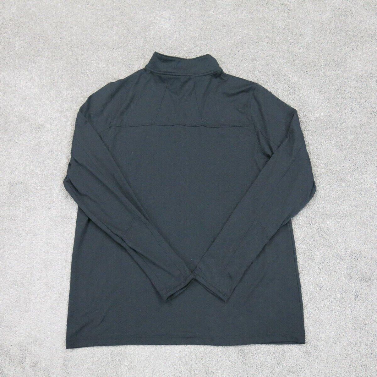 Under Armour Women 1/4 Zip Sweatshirt Top Long Sleeve Loose Heatgear Black Large