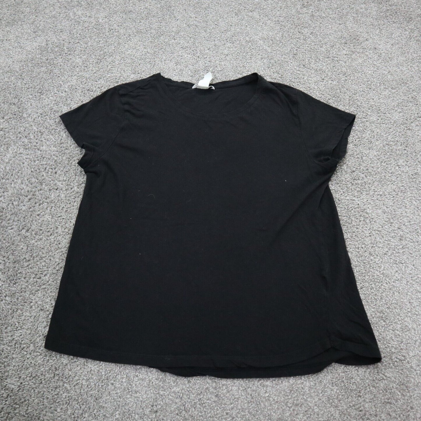 H&M Womens Pullover T-Shirts Top Short Sleeves Crew Neck Black Size Medium