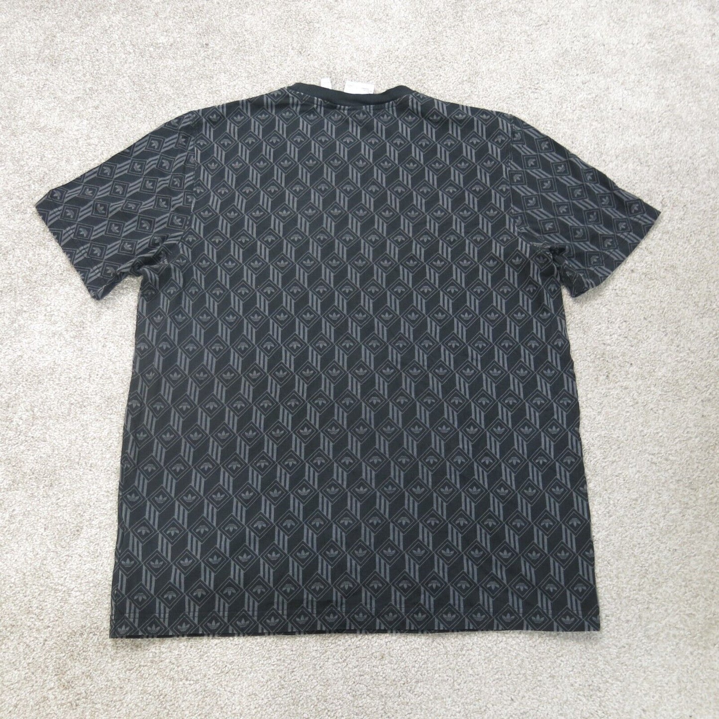 Adidas Shirt Mens Medium Black Crew Neck Short Sleeve Lightweight Outdoors