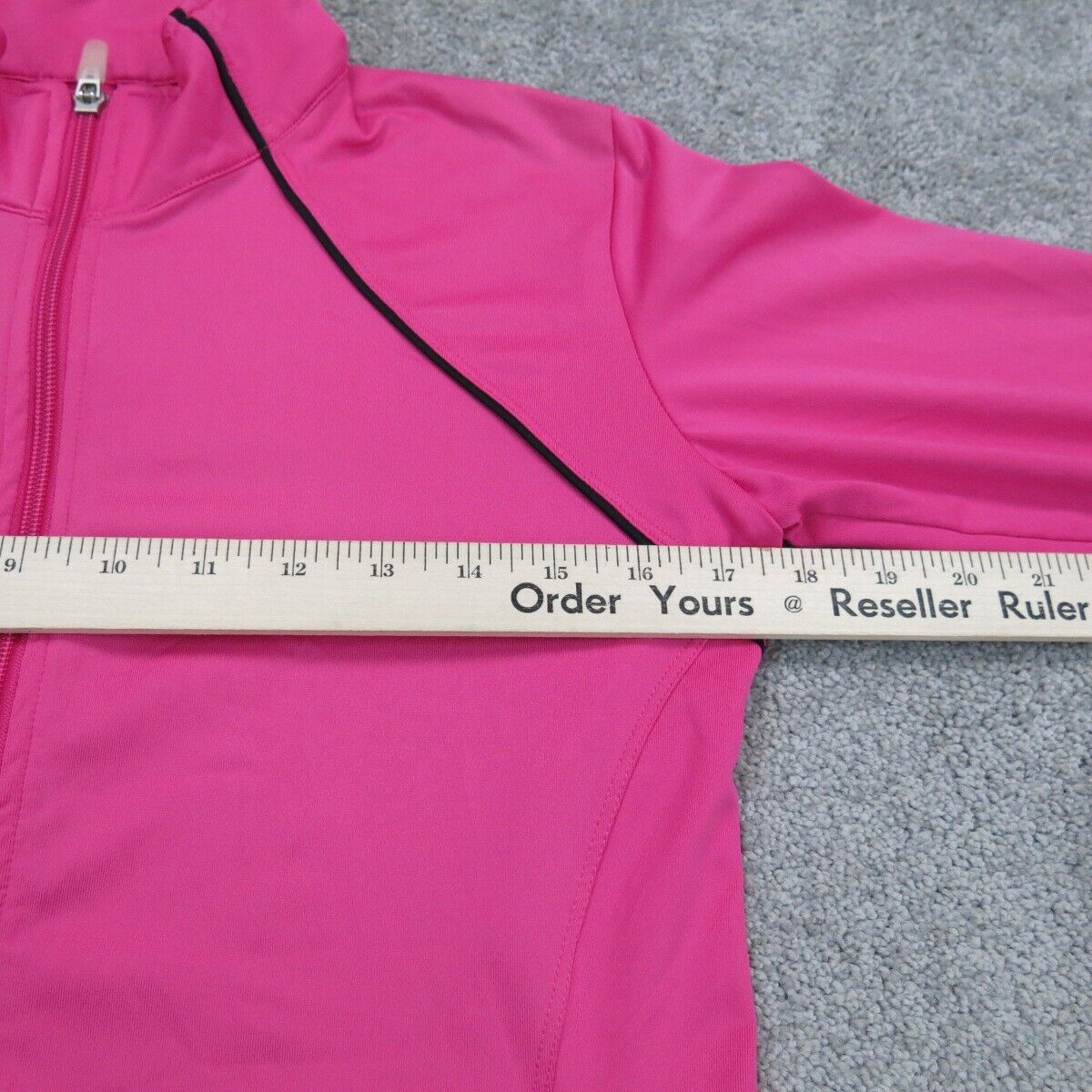 Nike Womens Full Zip Up Sweatshirt Pockets Raglan Long Sleeves Pink Size Medium