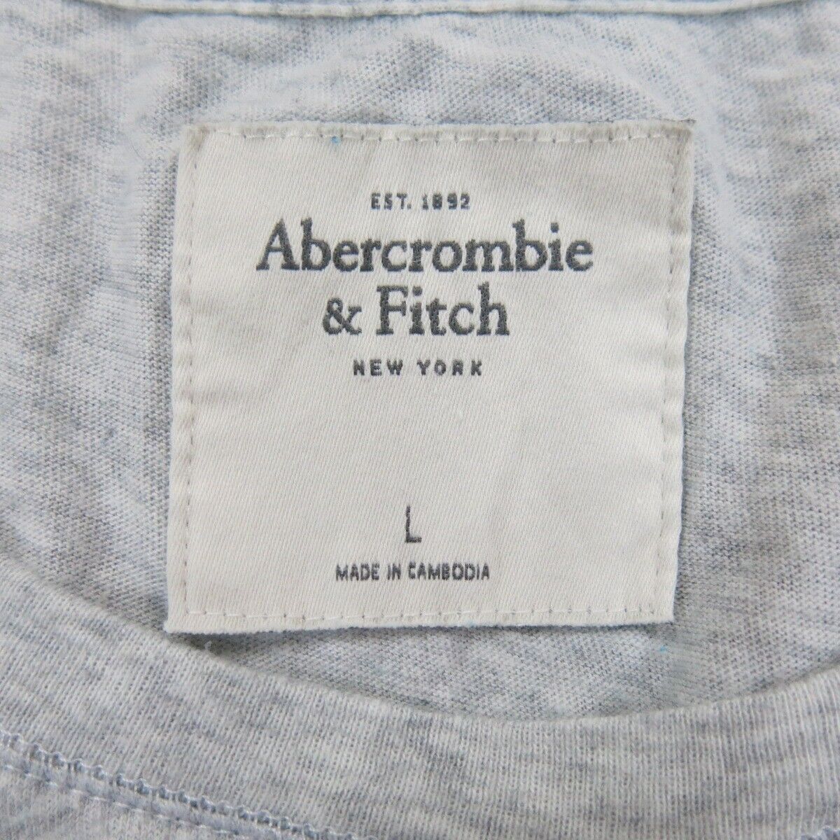 Abercrombie & Fitch Womens Blouse Top Pullover Crew Neck Gray Size Lar ...