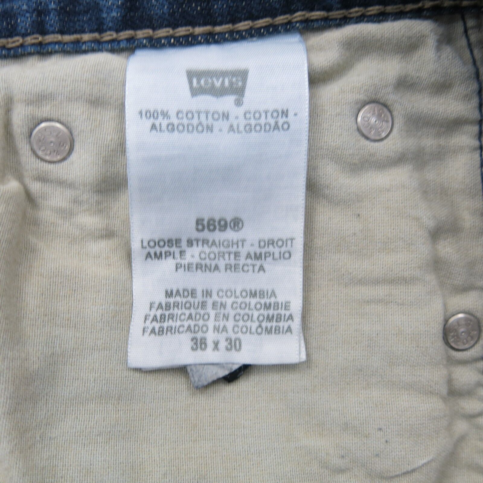 Levi´s taidai denim made in USA-