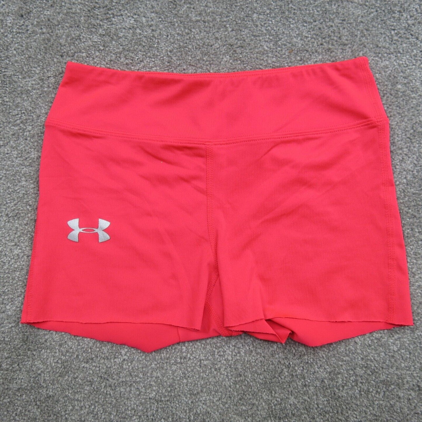 Under Armour Shorts Youth Size Medium Pink Solid Allseasongear Athletic Fitted