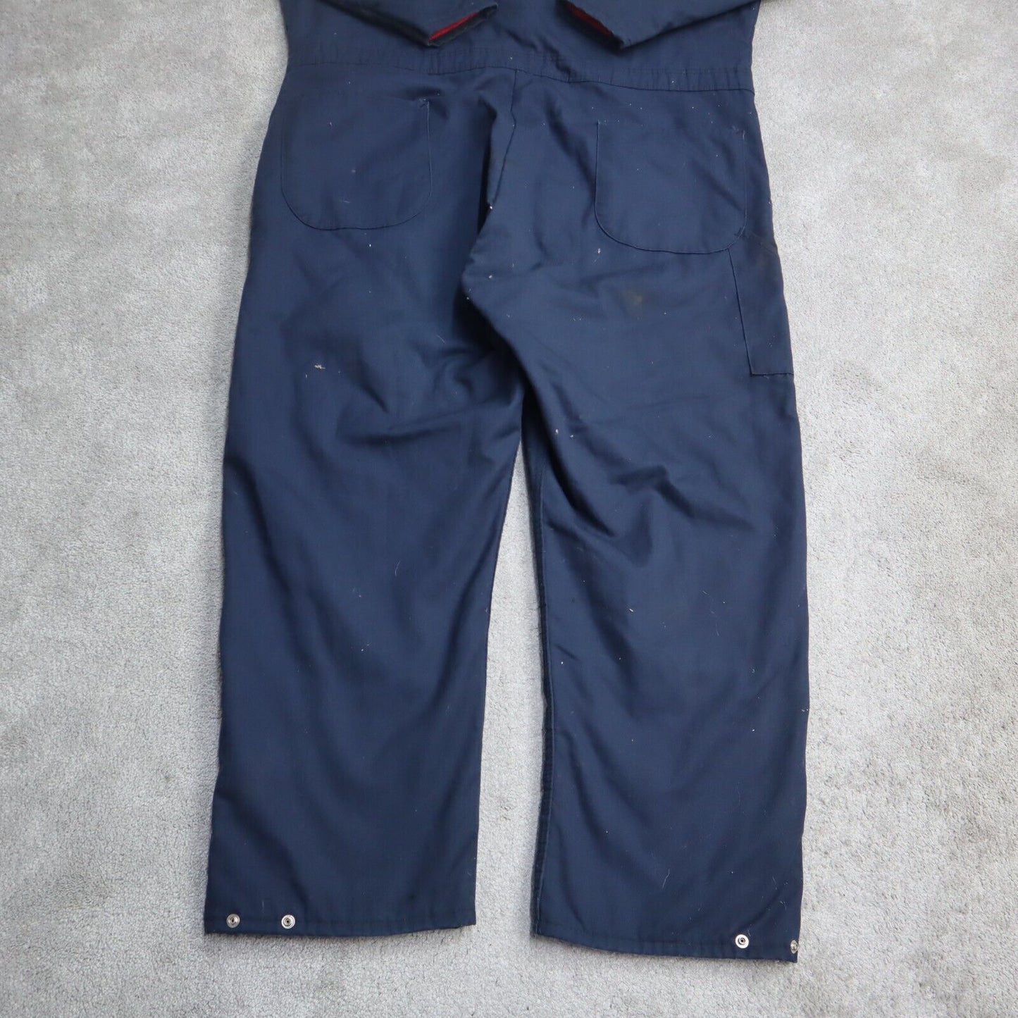 Eckerd Mens Insulated Coverall Jumpsuit Long Sleeves Logo Blue Size XX Large