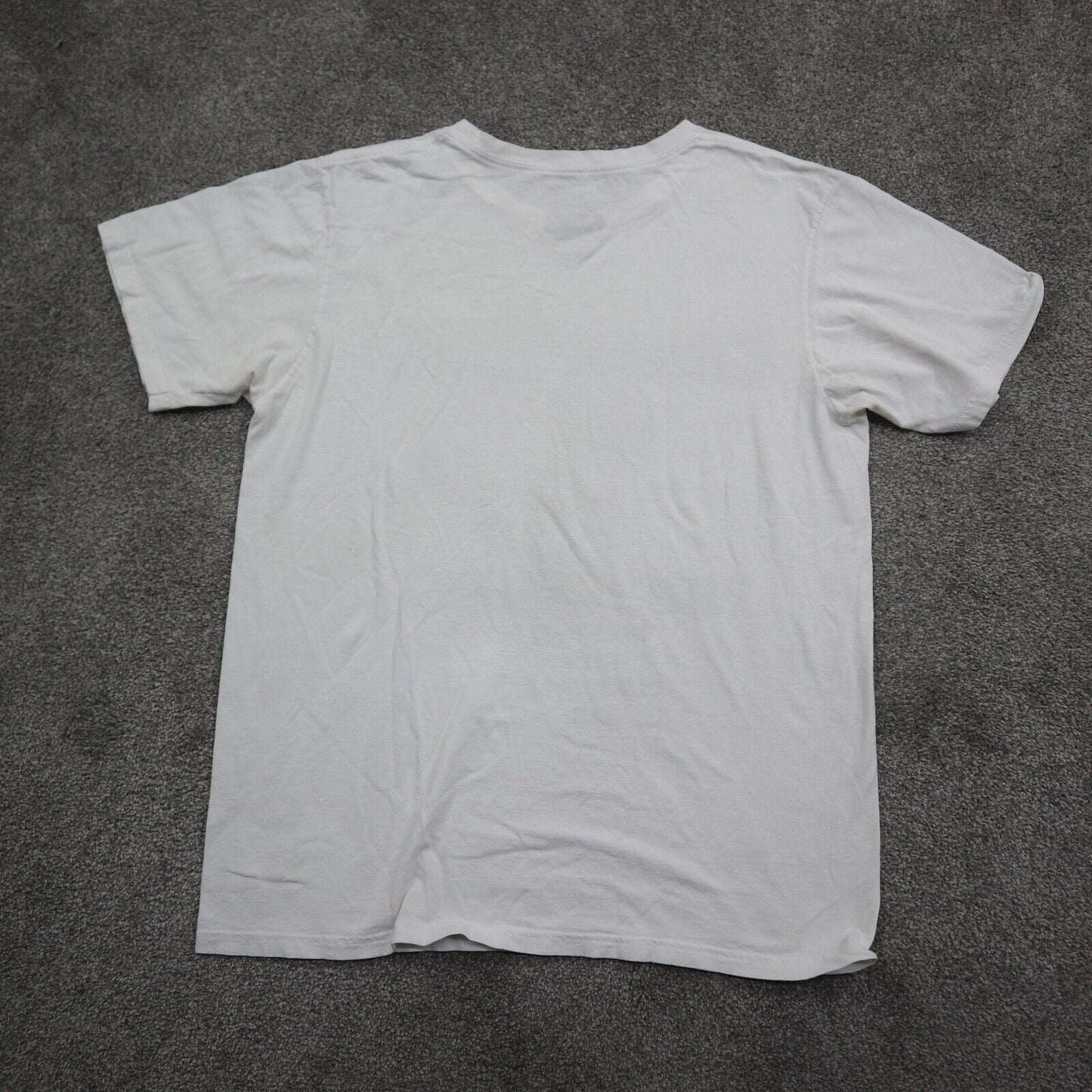 Adidas Mens Casual Graphics NBA T Shirt Short Sleeves Round Neck Cream Size M