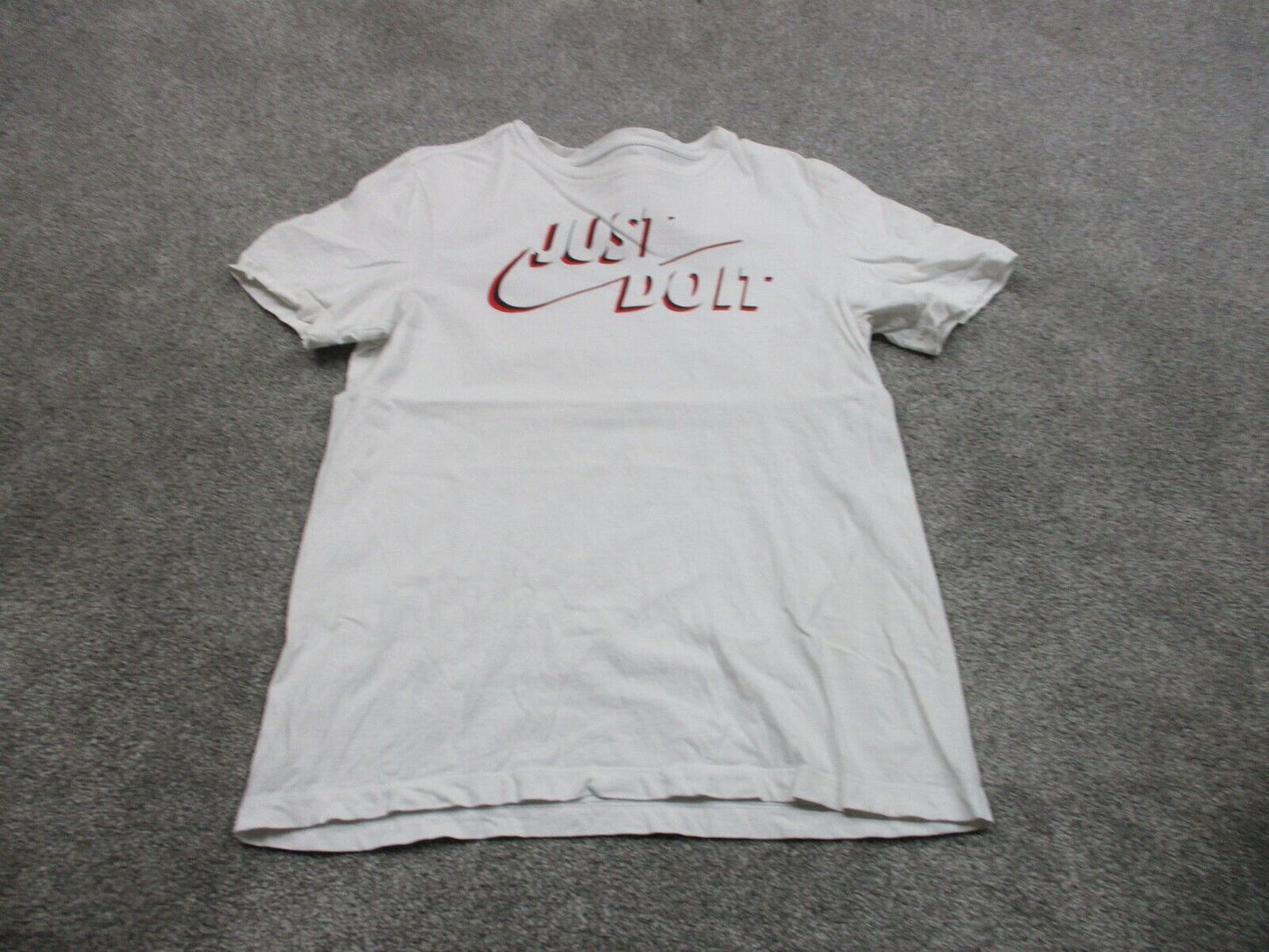 Nike T Shirt Womens Size Small White Solid Short Sleeve Casual Graphic Tee Logo