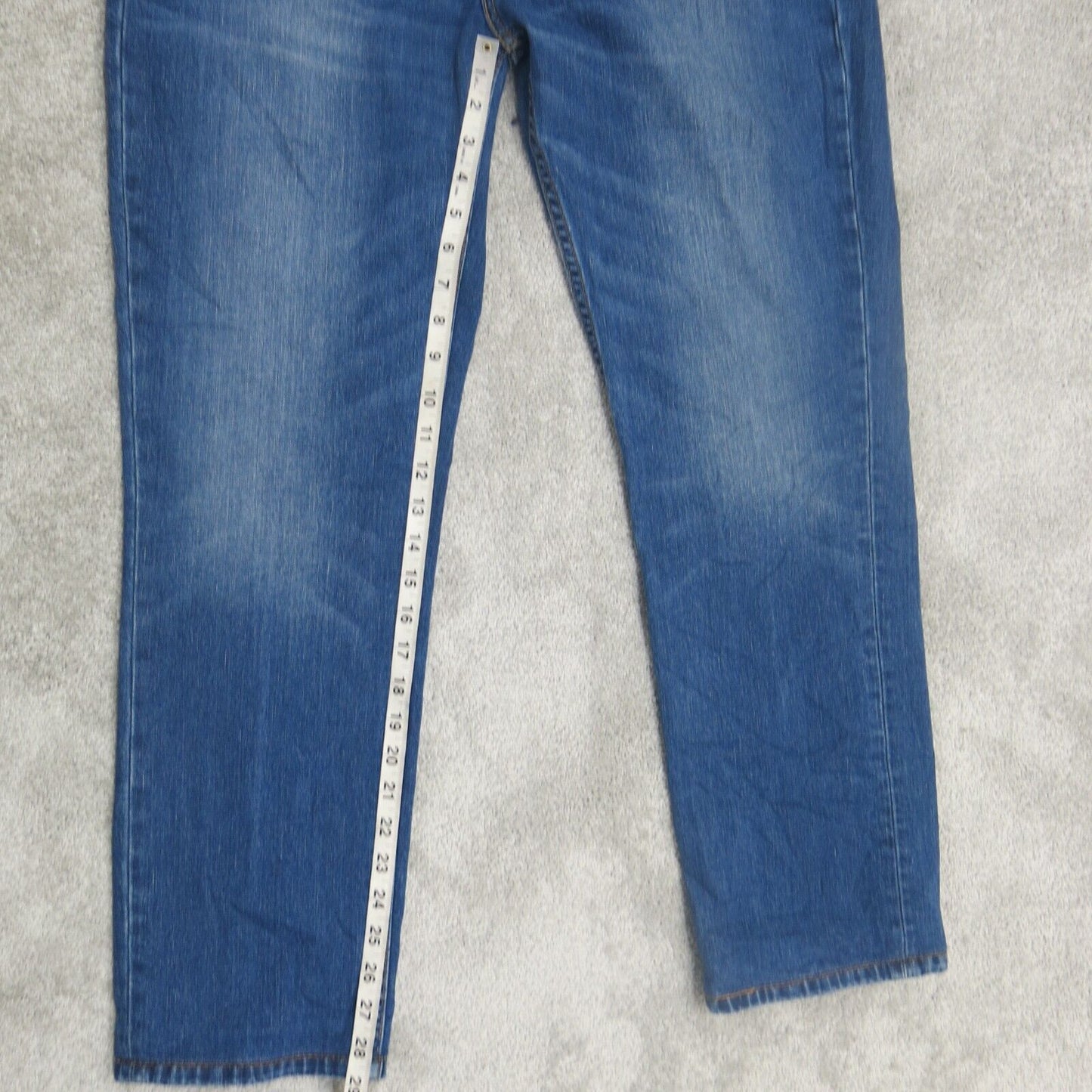 Levi Strauss Mens Skinny Jeans Straight Leg Relaxed Fit Denim Blue Size W38XL32