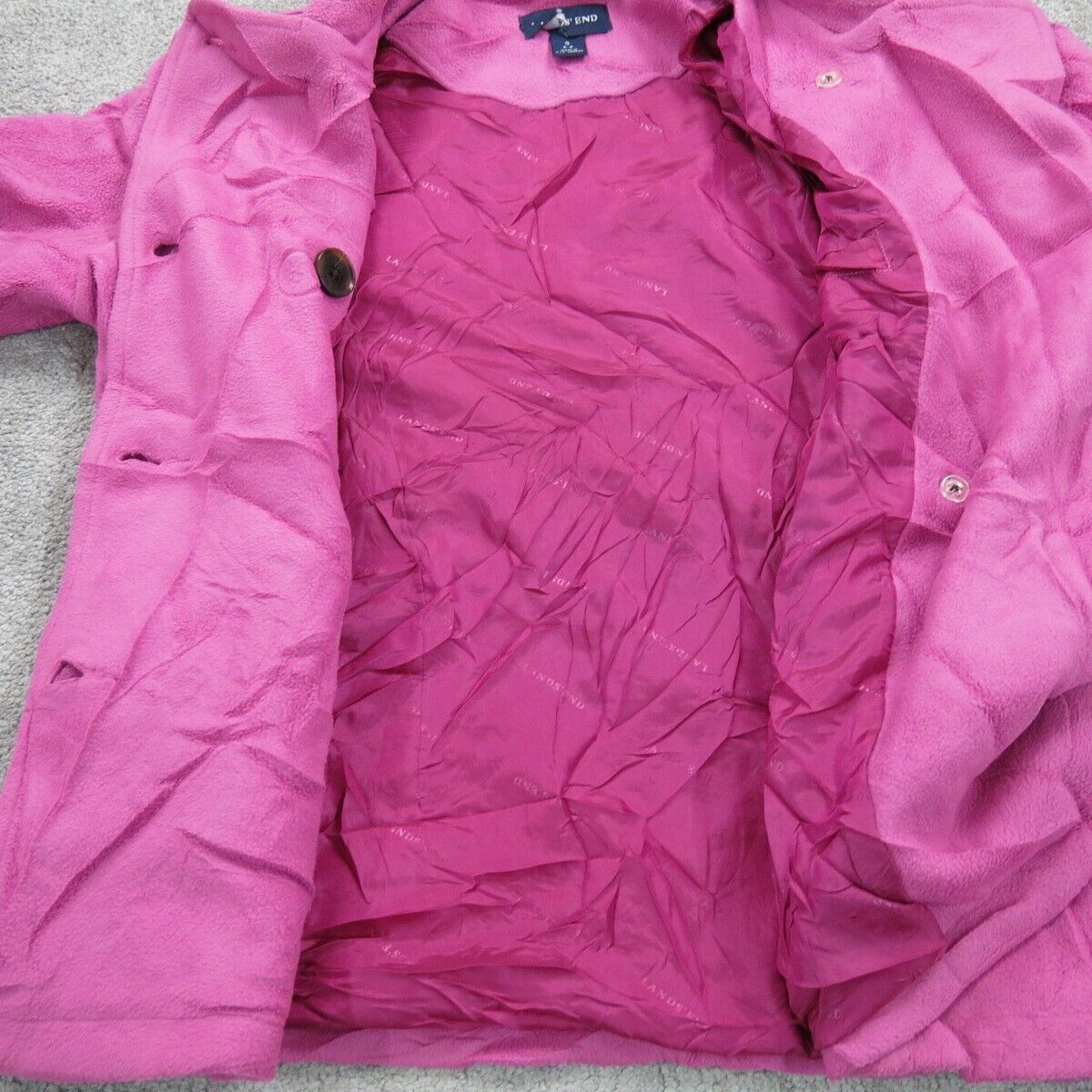 Lands end hot sale pink coat