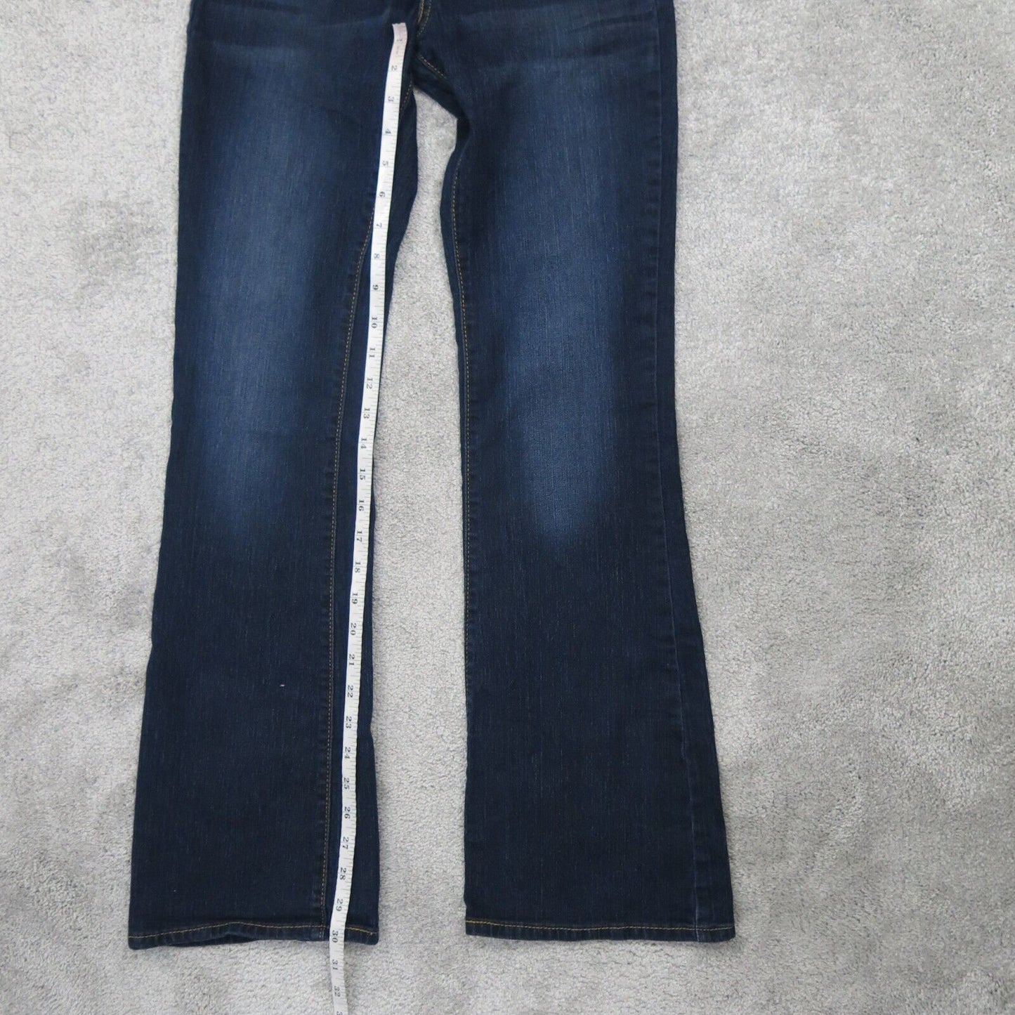 Signature by Levis Womens Modern Boot Cut Jeans Mid Rise Flat Front Blue W26xL32