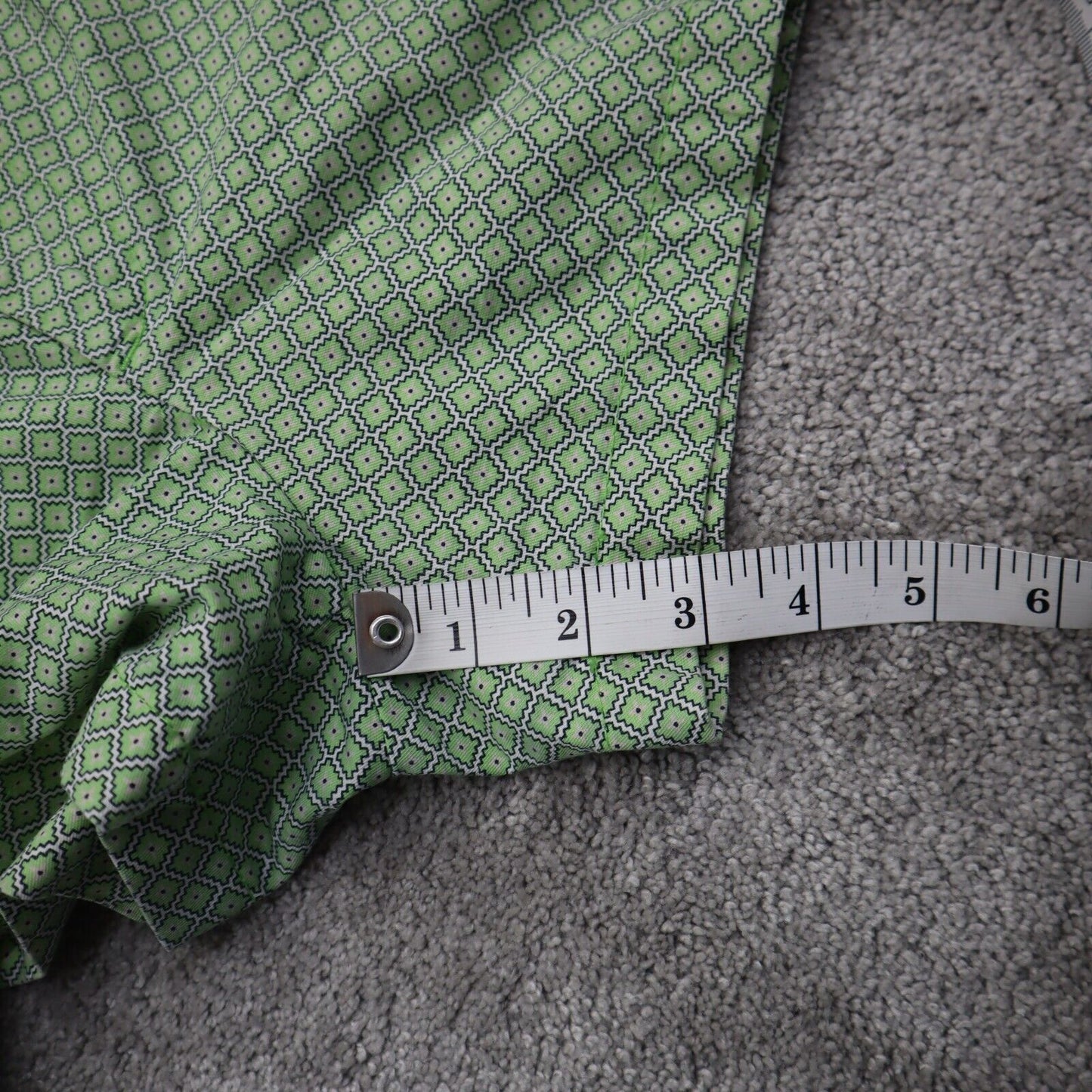 GAP Womens Chino Geometric Shorts 100% Cotton Mid Rise Pockets Green Size 4R