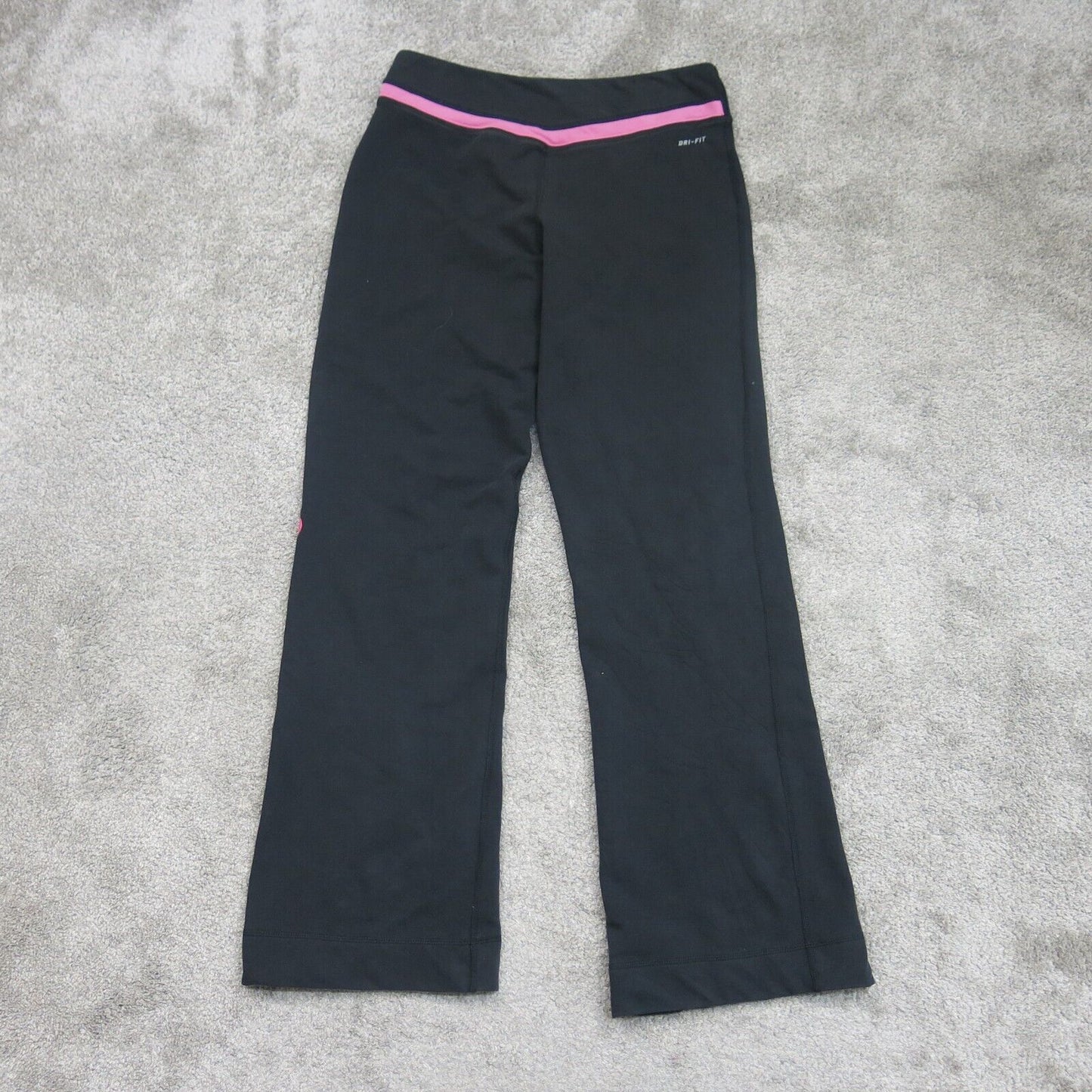 Nike Dri Fit Womens Leggings Pant Just Do It Running Training Black Size Large