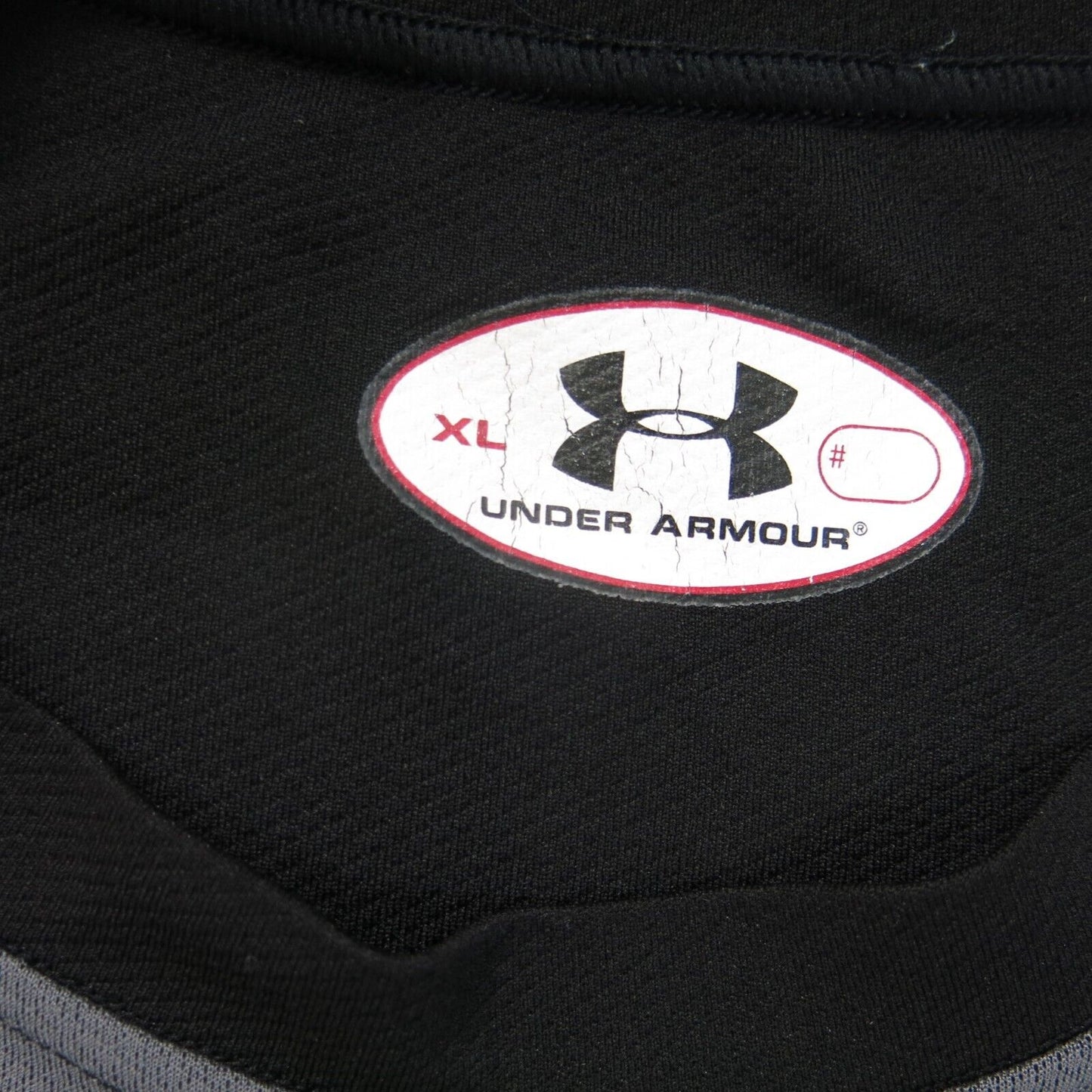 Under Armour Shirt Mens Gray XL Long Sleeve Tee Top Crew Neck Swoosh Logo Sports