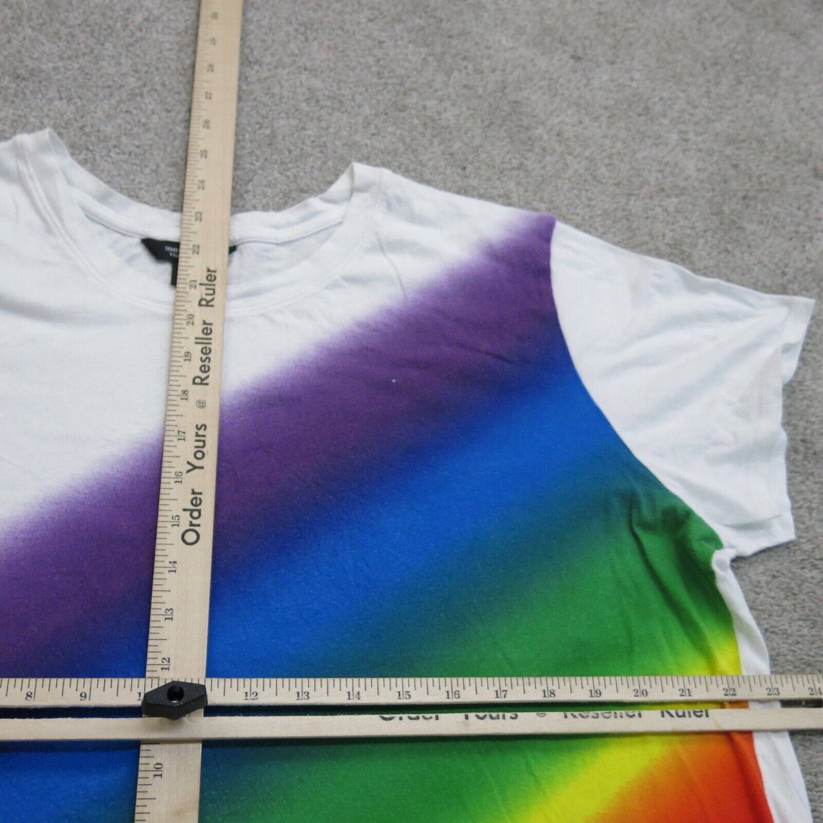 Simply Vera Vera Wang Shirt Womens XL White Crew Neck Tee