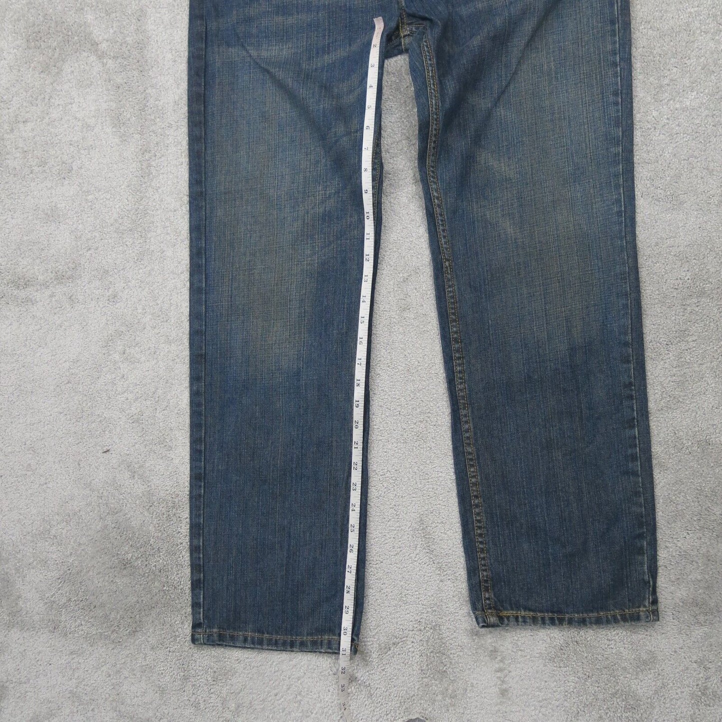 Levis 559 Mens Straight Leg Denim Jeans Stretch Mid Rise Blue Size W36XL32