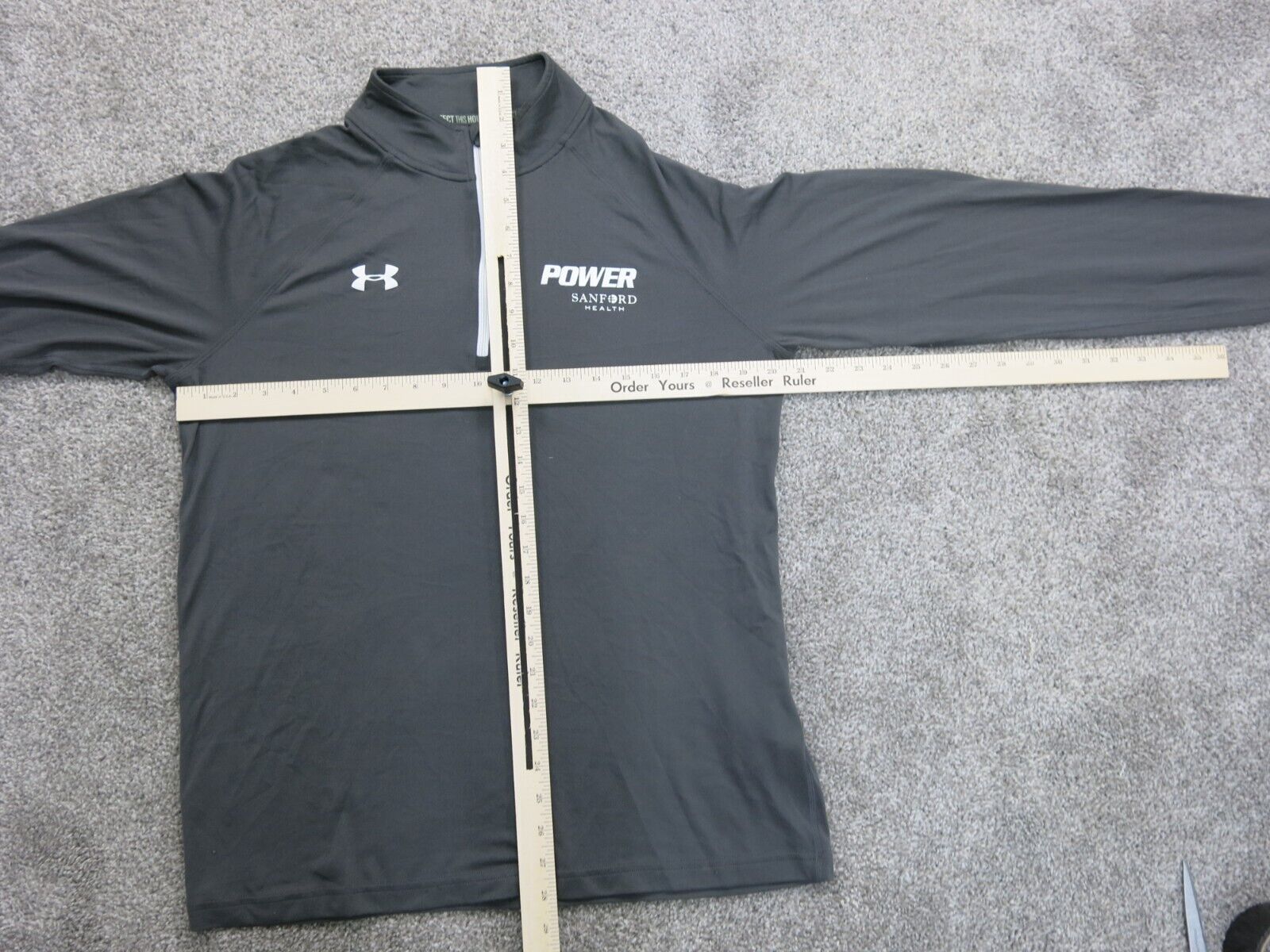 Under Armour Mens 1/4 Zip Sweatshirt Heatgear Power Logo