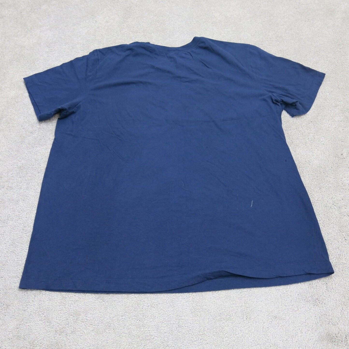 The Nike Tee Mens Graphic T Shirt Short Sleeves Crew Neck Blue Size X Large
