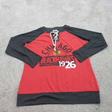 Fashion blackhawks lace jersey