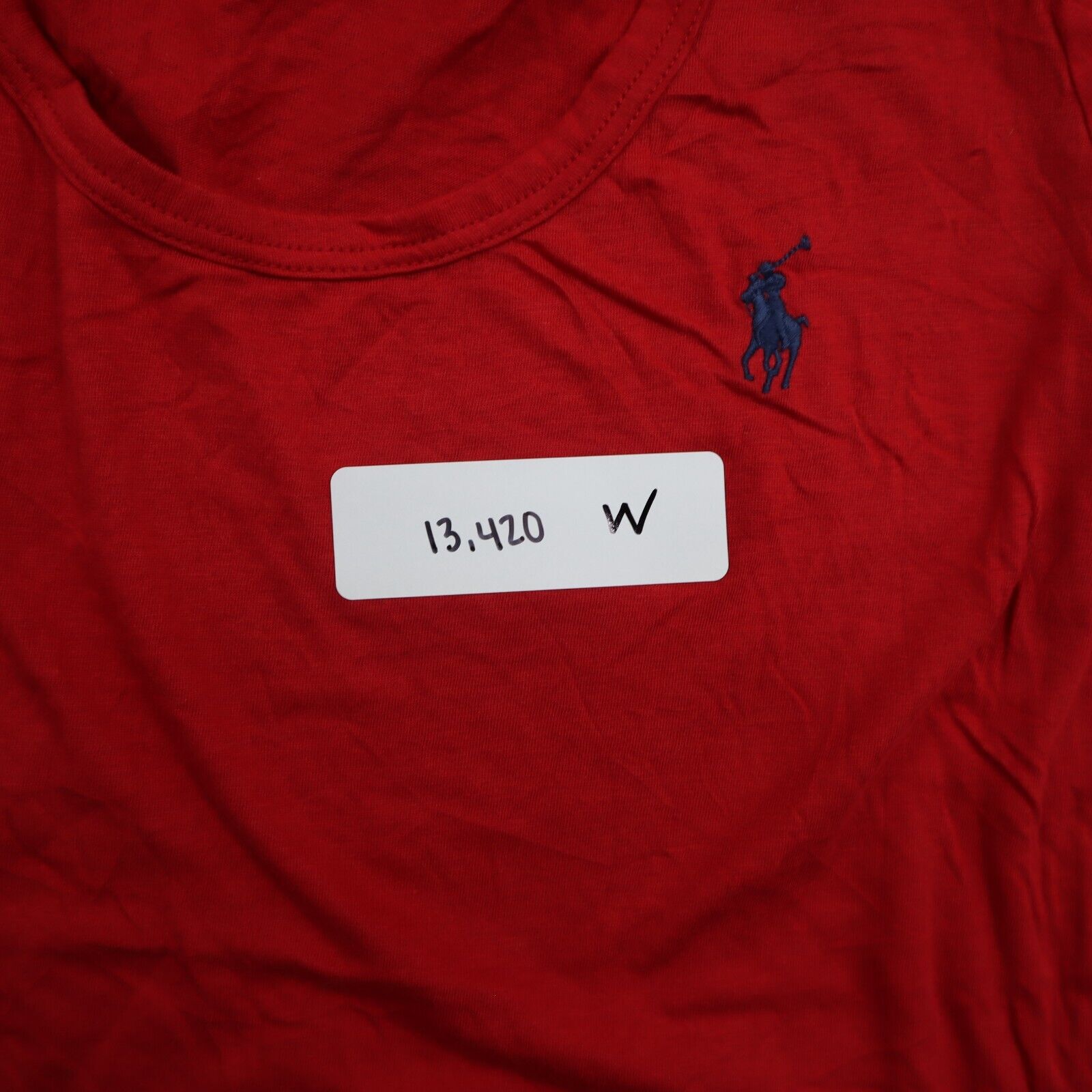 Polo Ralph Lauren Womens T Shirt Top Cap Sleeve Logo Round
