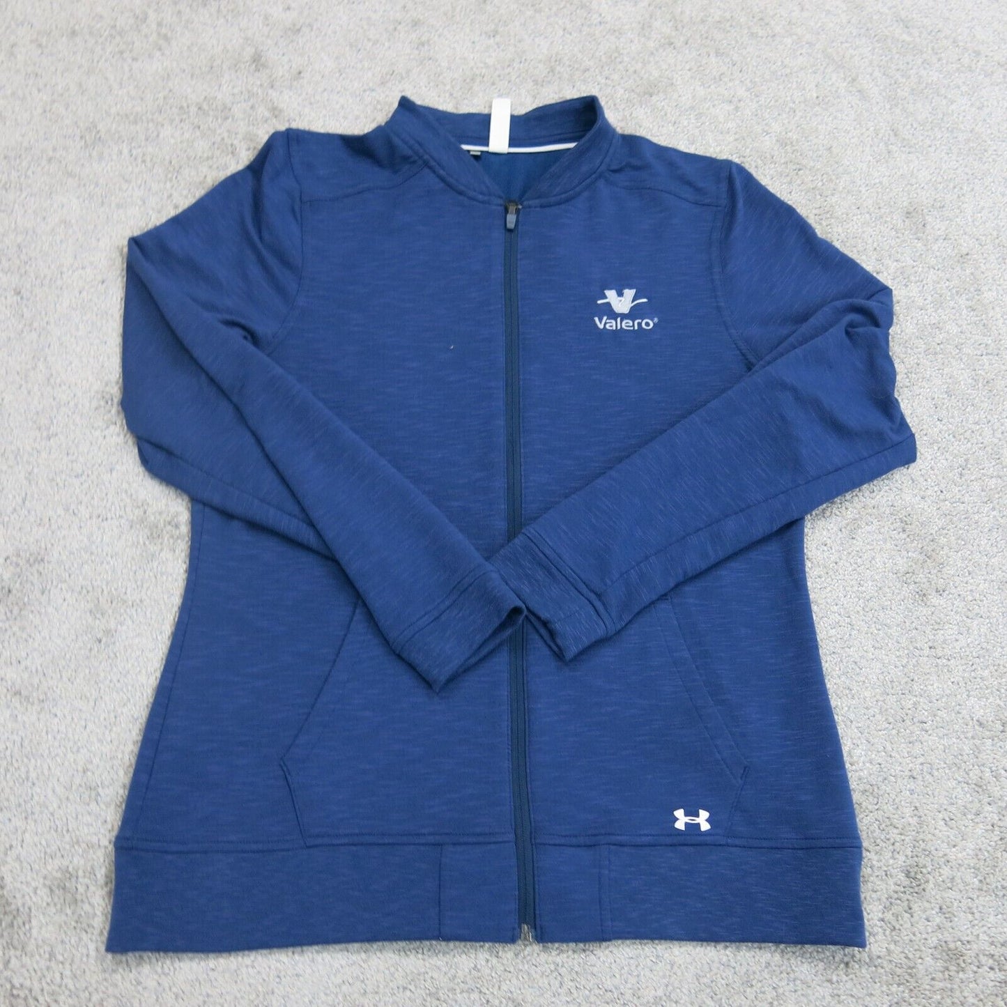 Under Armour Loose ColdGear Womens Small Full Zip Blue Hoodie