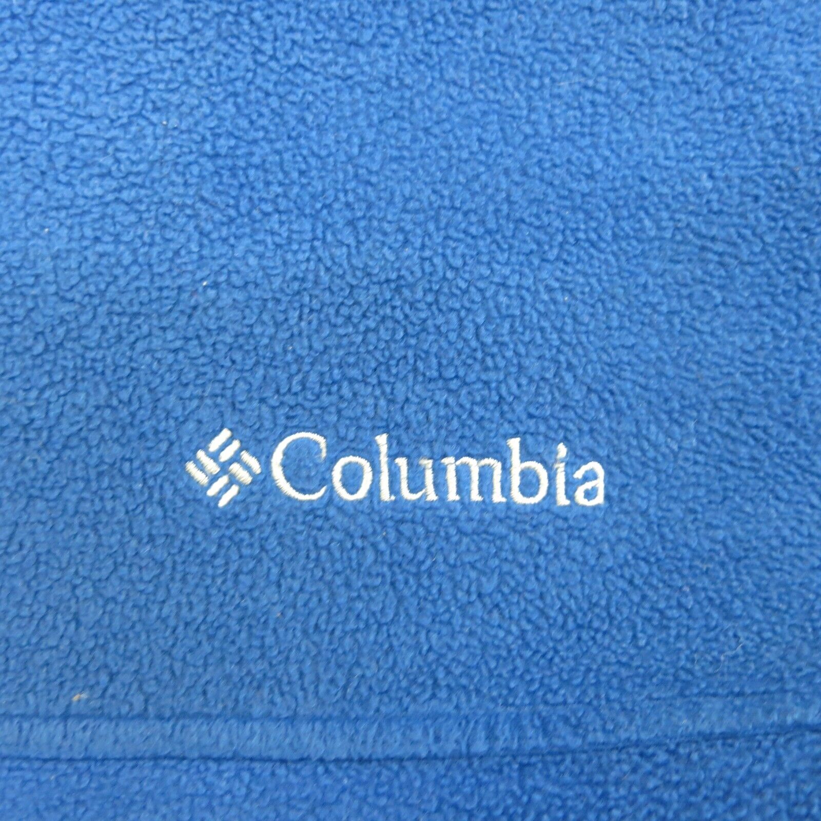 Columbia Sportswear Men Full Zip UP Fleece Jacket Long Sleeve Mock Neck  Blue XXL