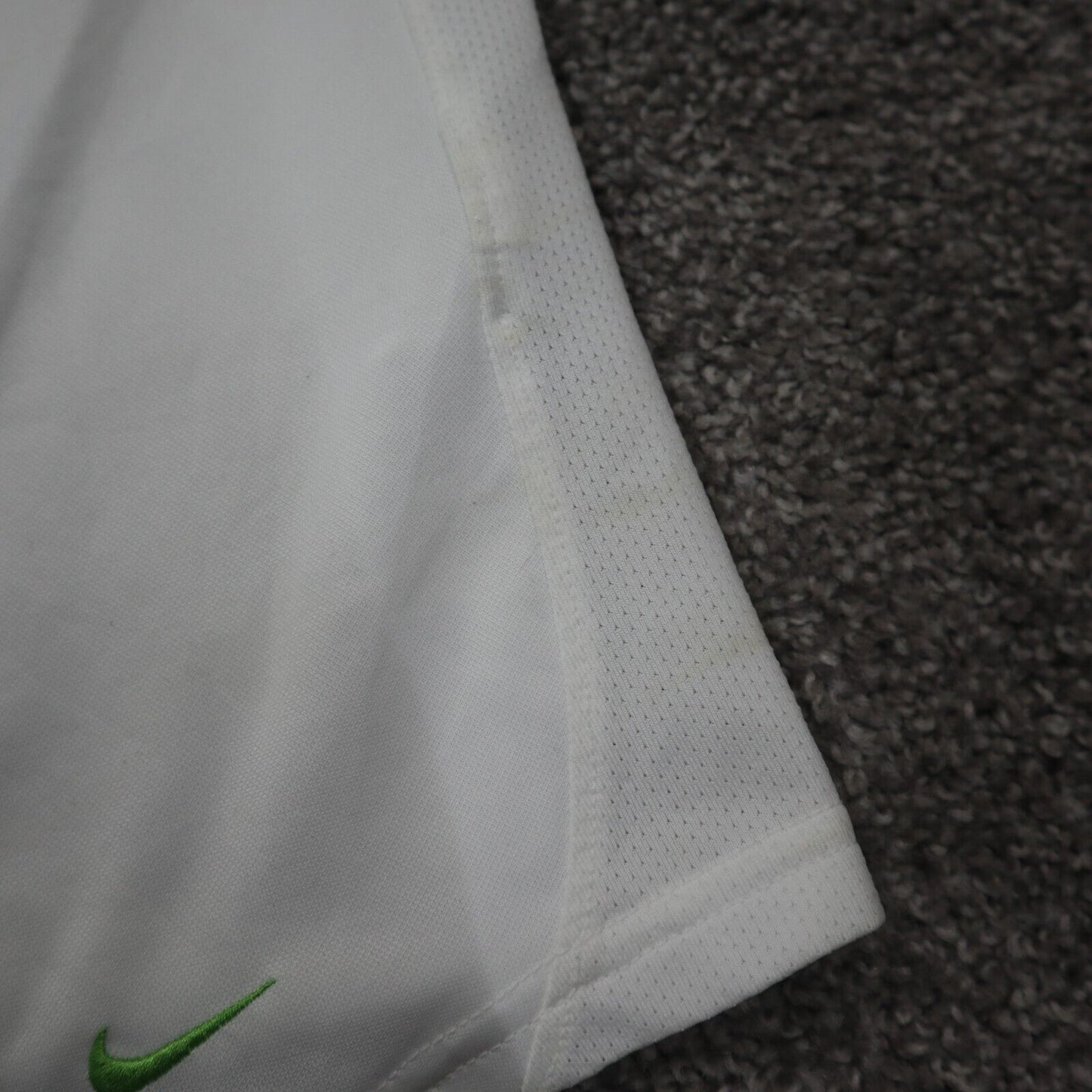 Nike Men Pullover Sweatshirt Dri Fit Walking V Neck Long Sleeve White Size Large