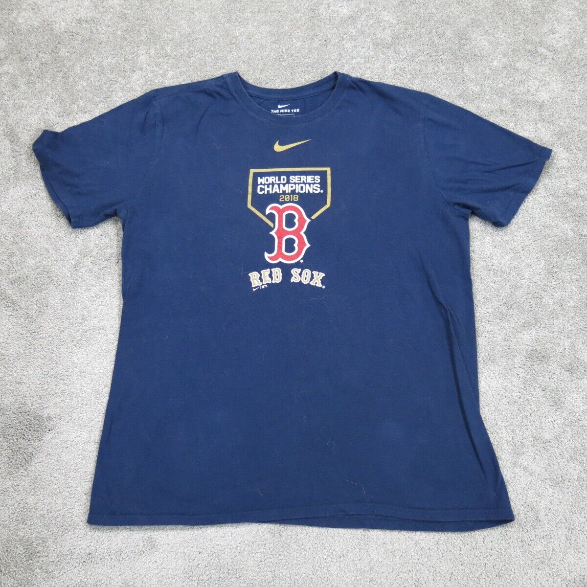 Nike Tee Men Boston Red Sox Shirt Adult David Wells Majestic New Blue Mens Large