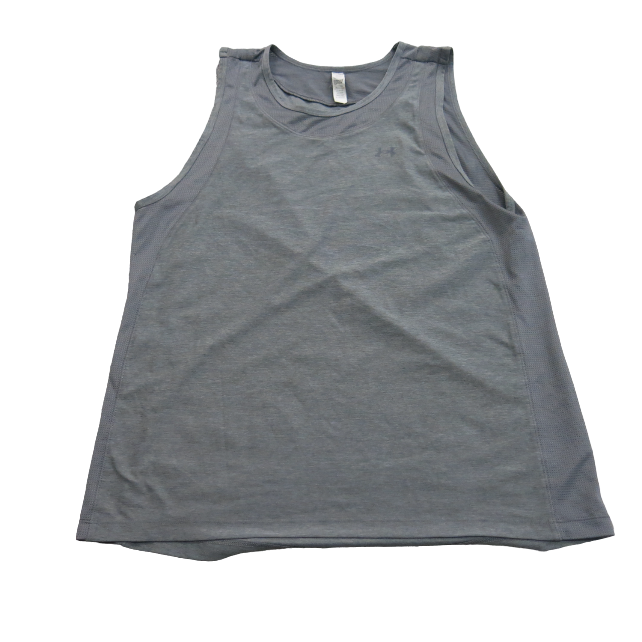 Under Armour Women Pullover Tank Top Loose Fit Sleeveless Crew Neck Gray Size XS