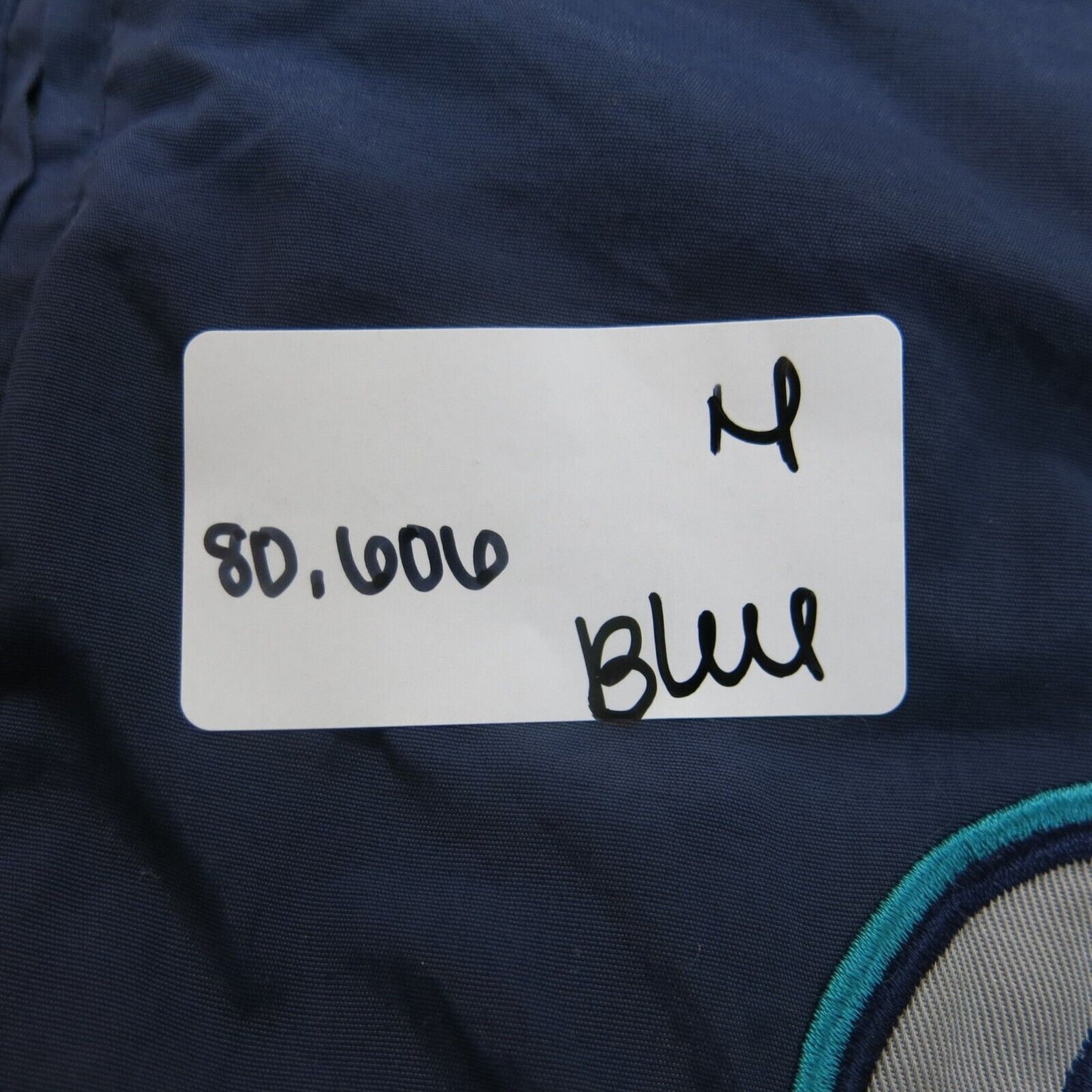 Majestic Jacket Mens XL Blue Mariners Genuine Merchandise Windbreaker Sports