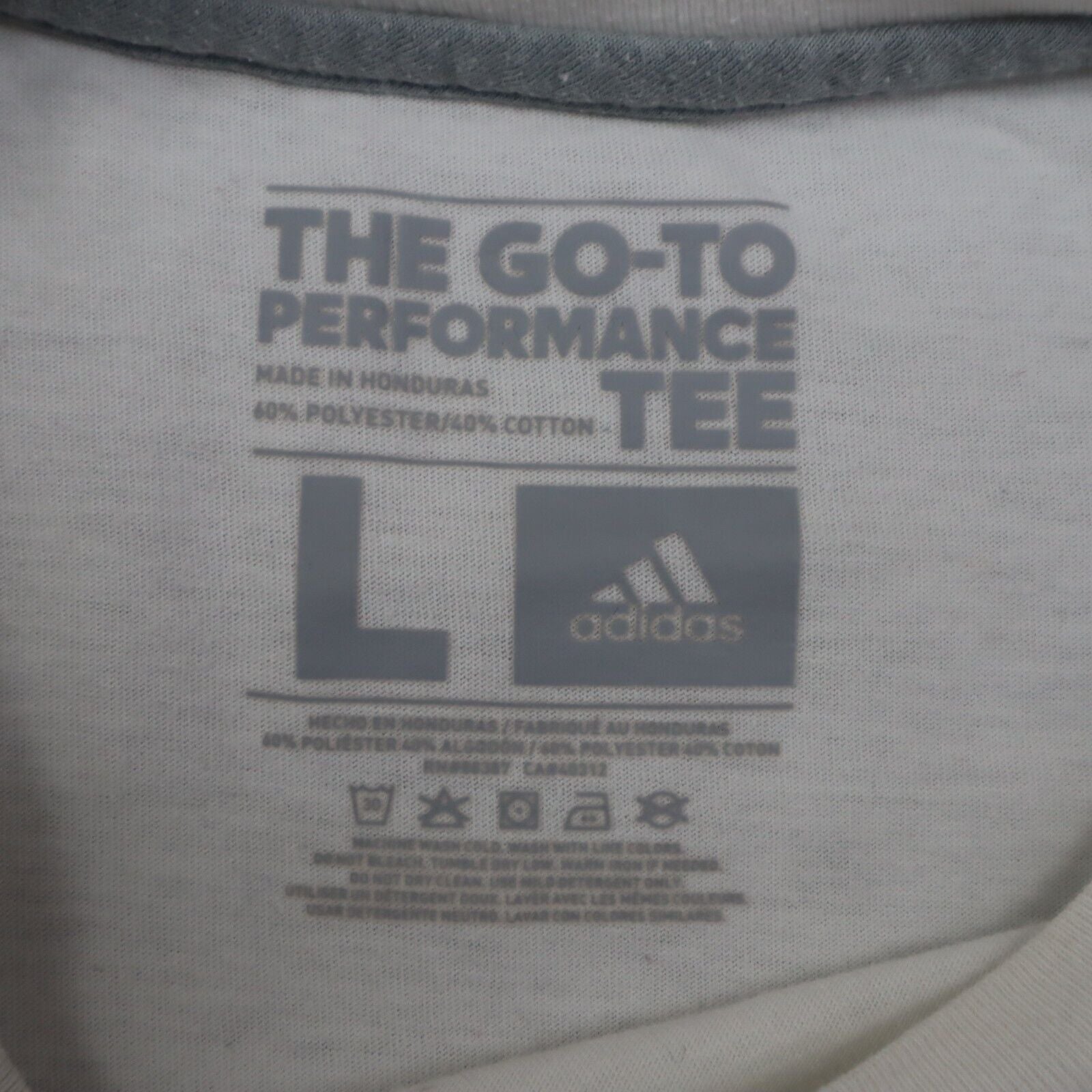 Adidas Sportswear T-Shirt Boys Large L White Short Sleeves Graphic Log –  Goodfair