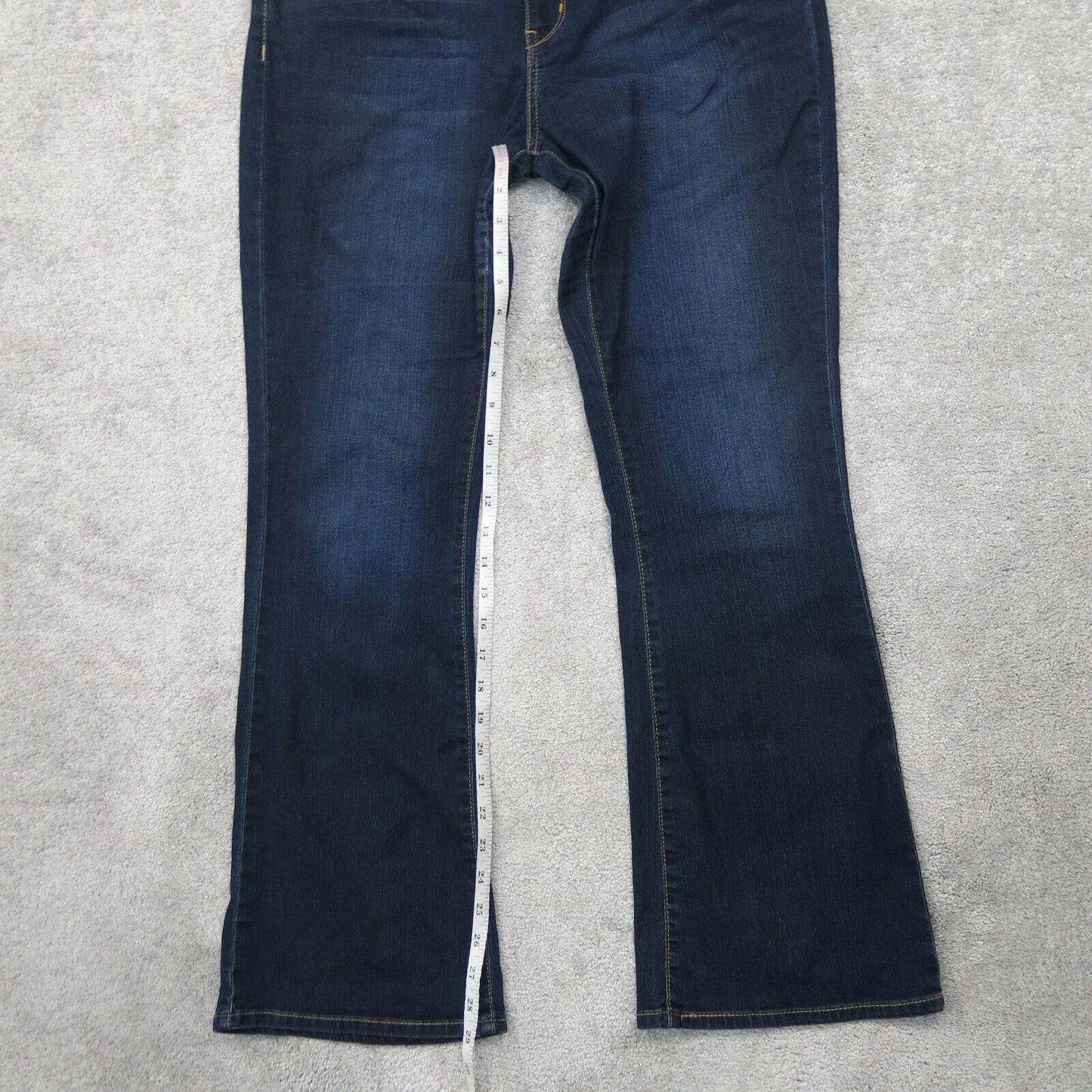 Signature By Levis Women Modern Bootcut Jeans 5 Pockets Mid Rise Blue SZ W33XL32