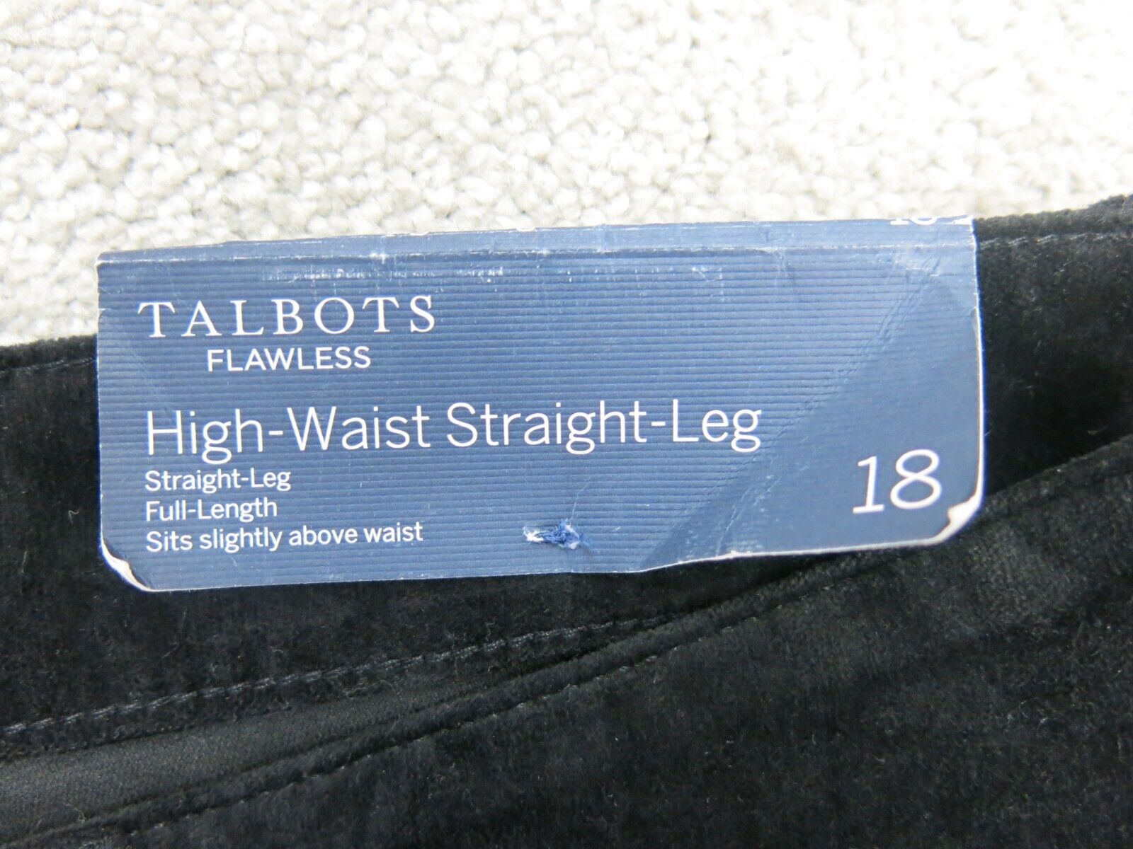 NWT Talbots Flawless Womens Jeans High Waist Straight Leg Slimming Bla –  Goodfair
