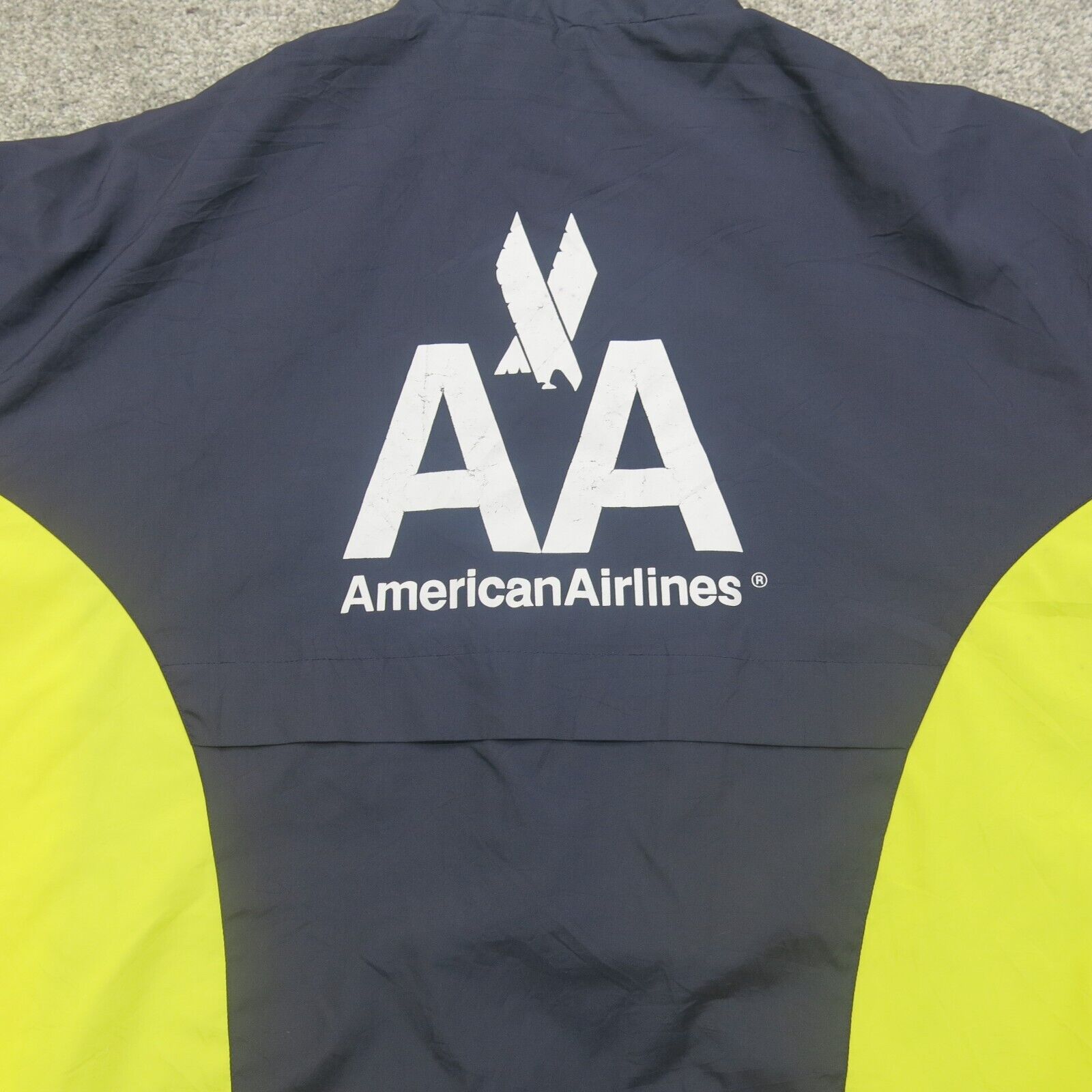New Balance Men Windbreaker Jacket American Air Lines Full