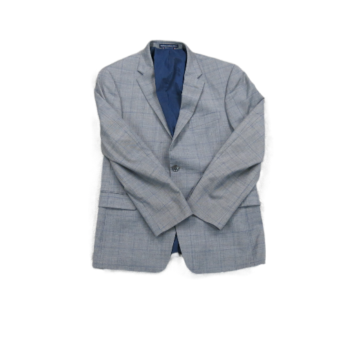 Vintage Mens Blazer Coat Single Breasted Long Sleeves Pockets Gray Size 40S