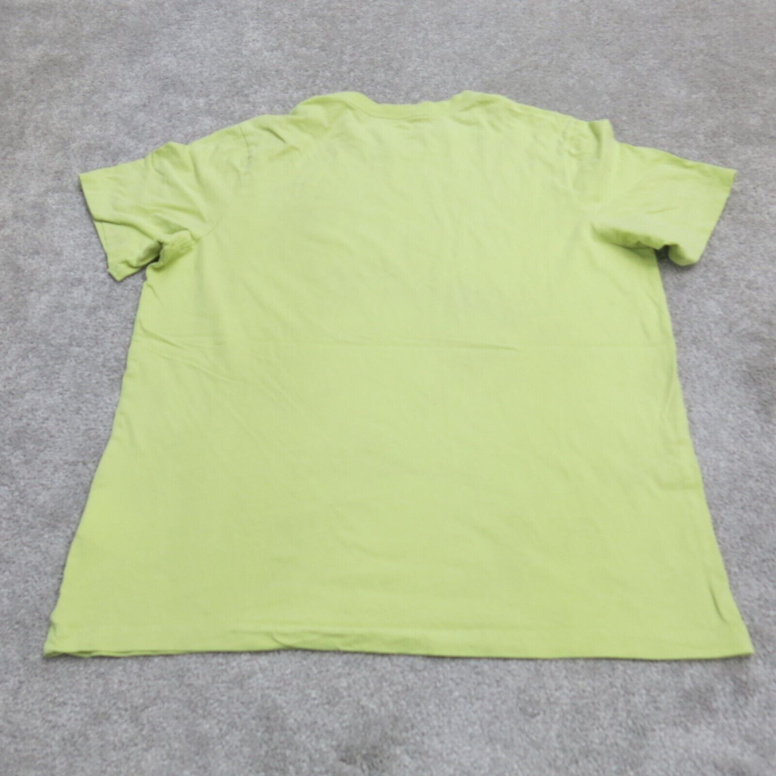 The Nike Tee Mens Crew Neck T Shirts Short Sleeves Light Yellow Size L