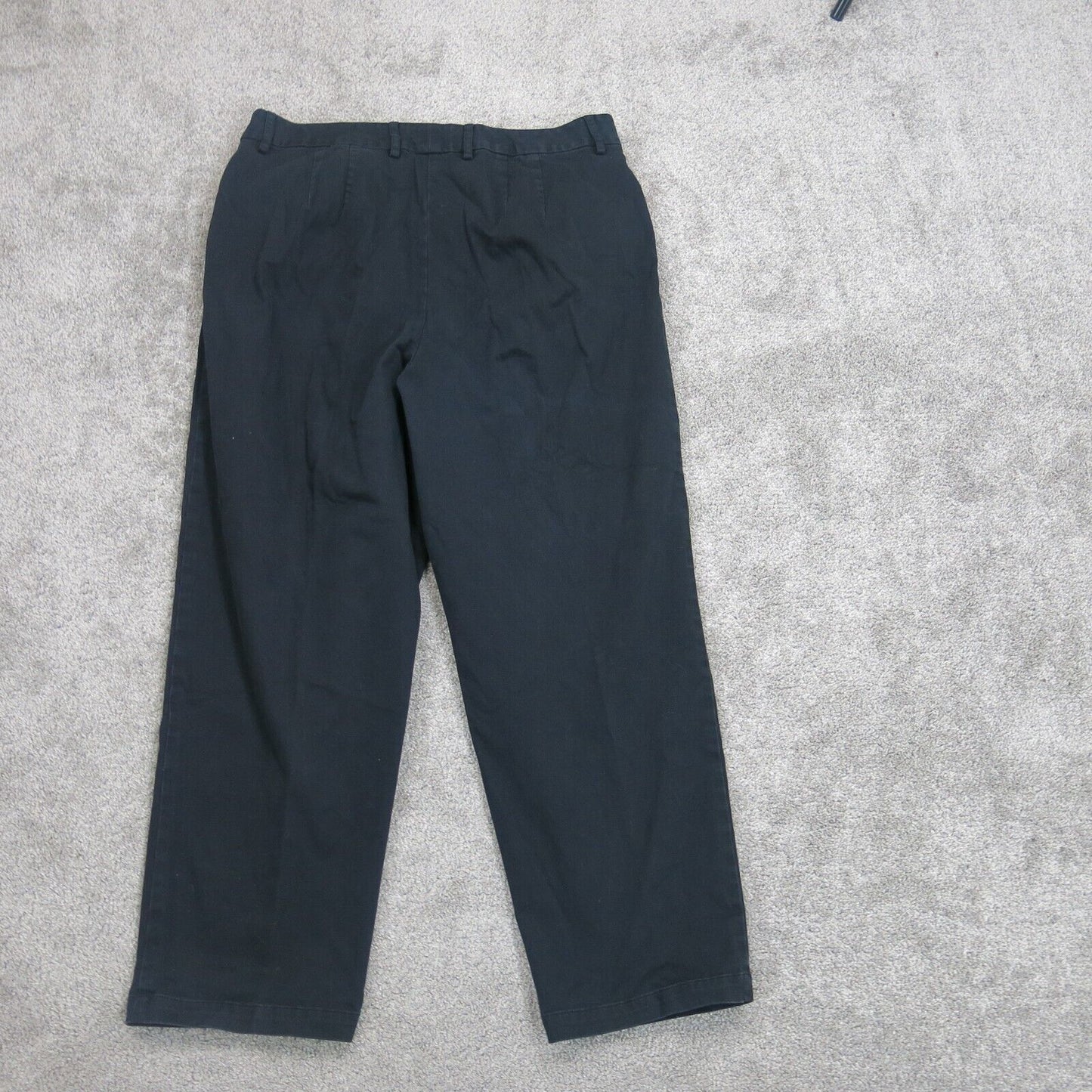 Talbots Womens Casual Pant High Rise Four Pockets Flat Front Black Size 16
